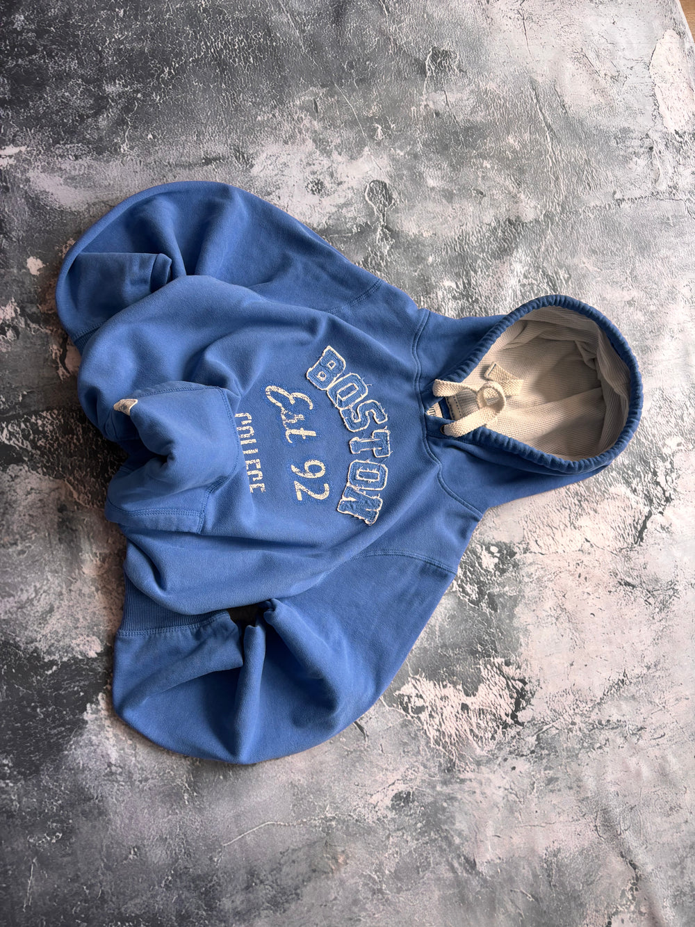 Bluza hoodie niebieska blue BOSTON vintage