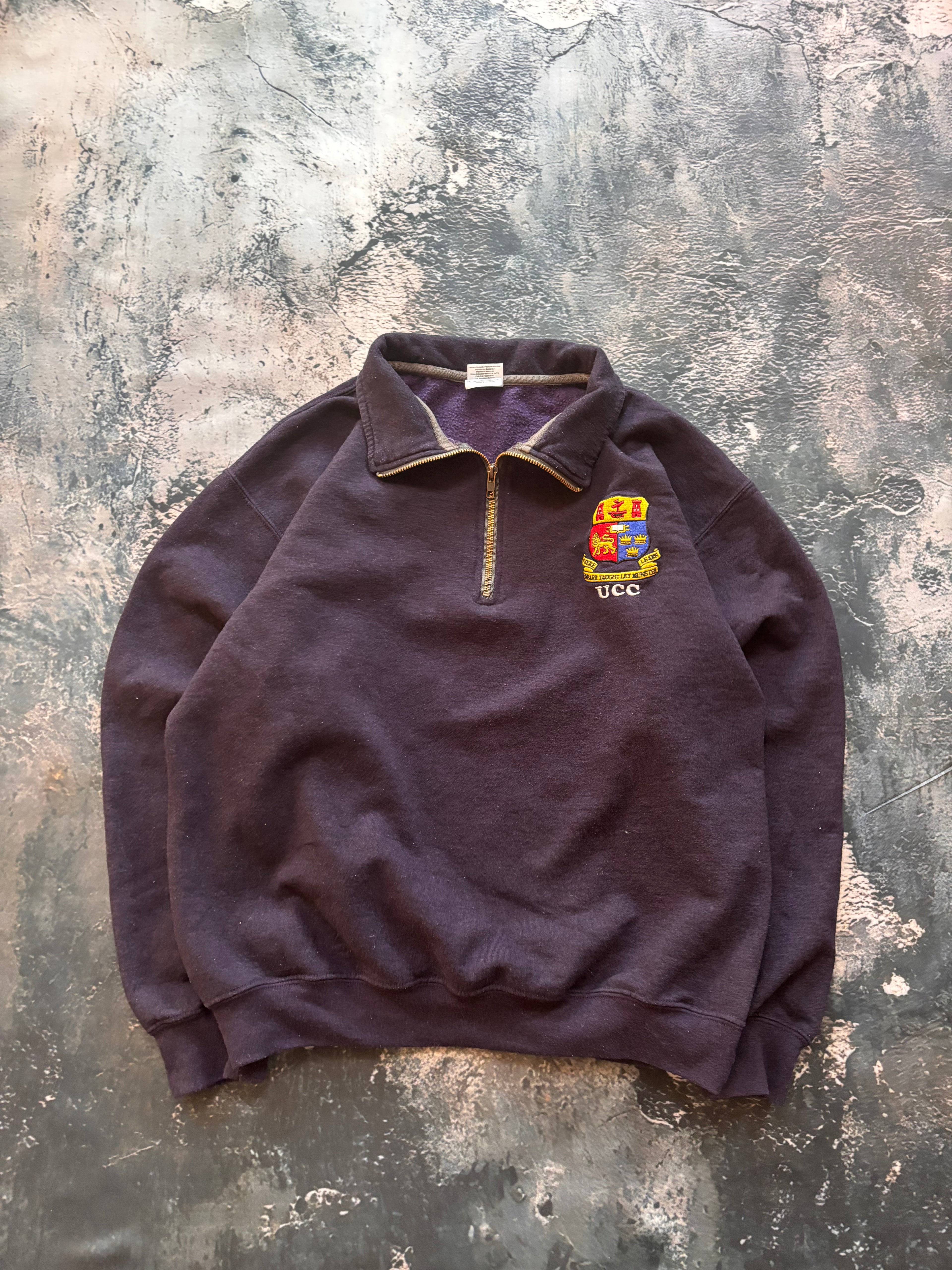 bluza crewneck uniwersytecka UCC vintage boxy