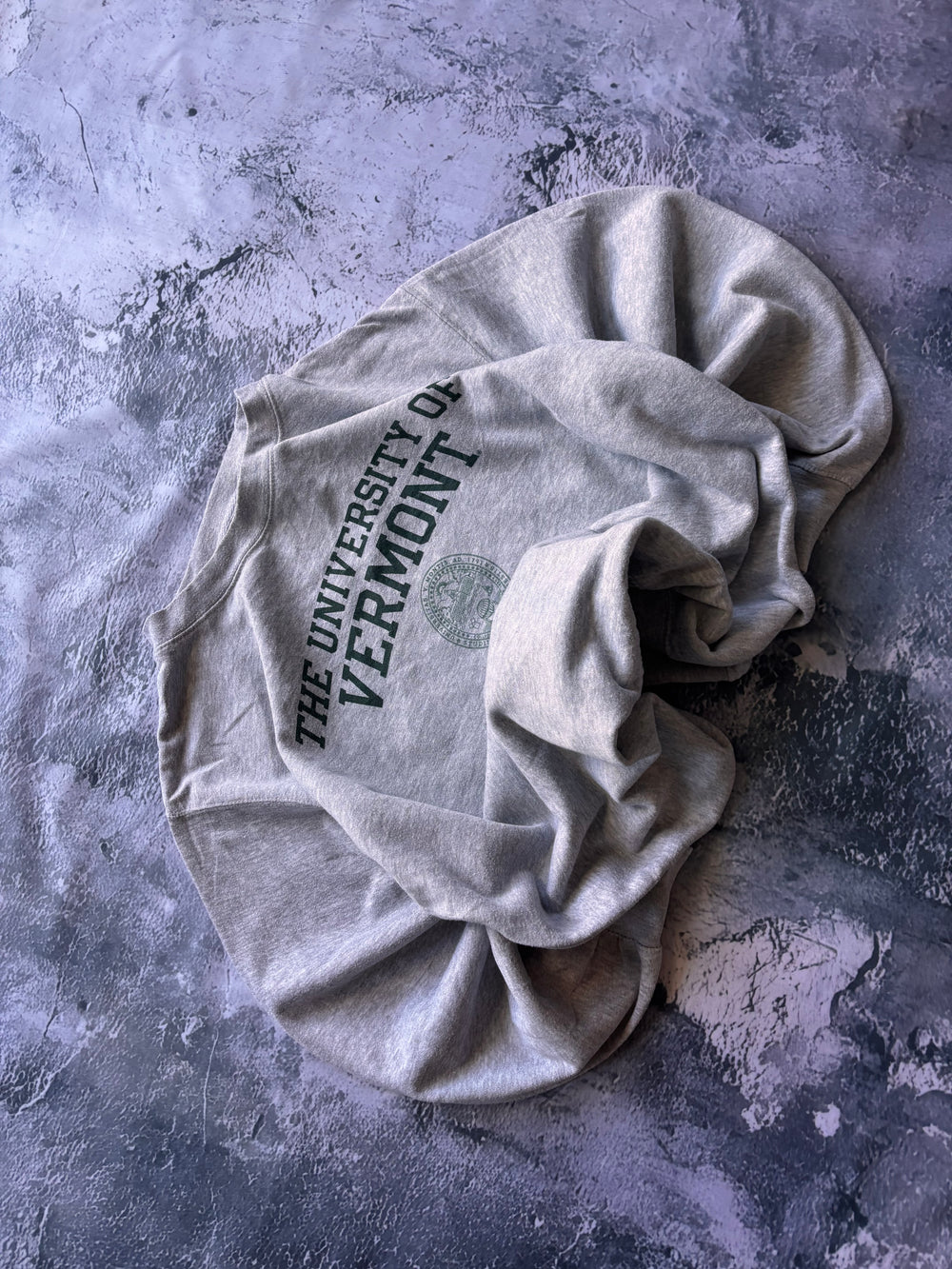 Bluza crewneck VERMONT vintage szara oversize retro