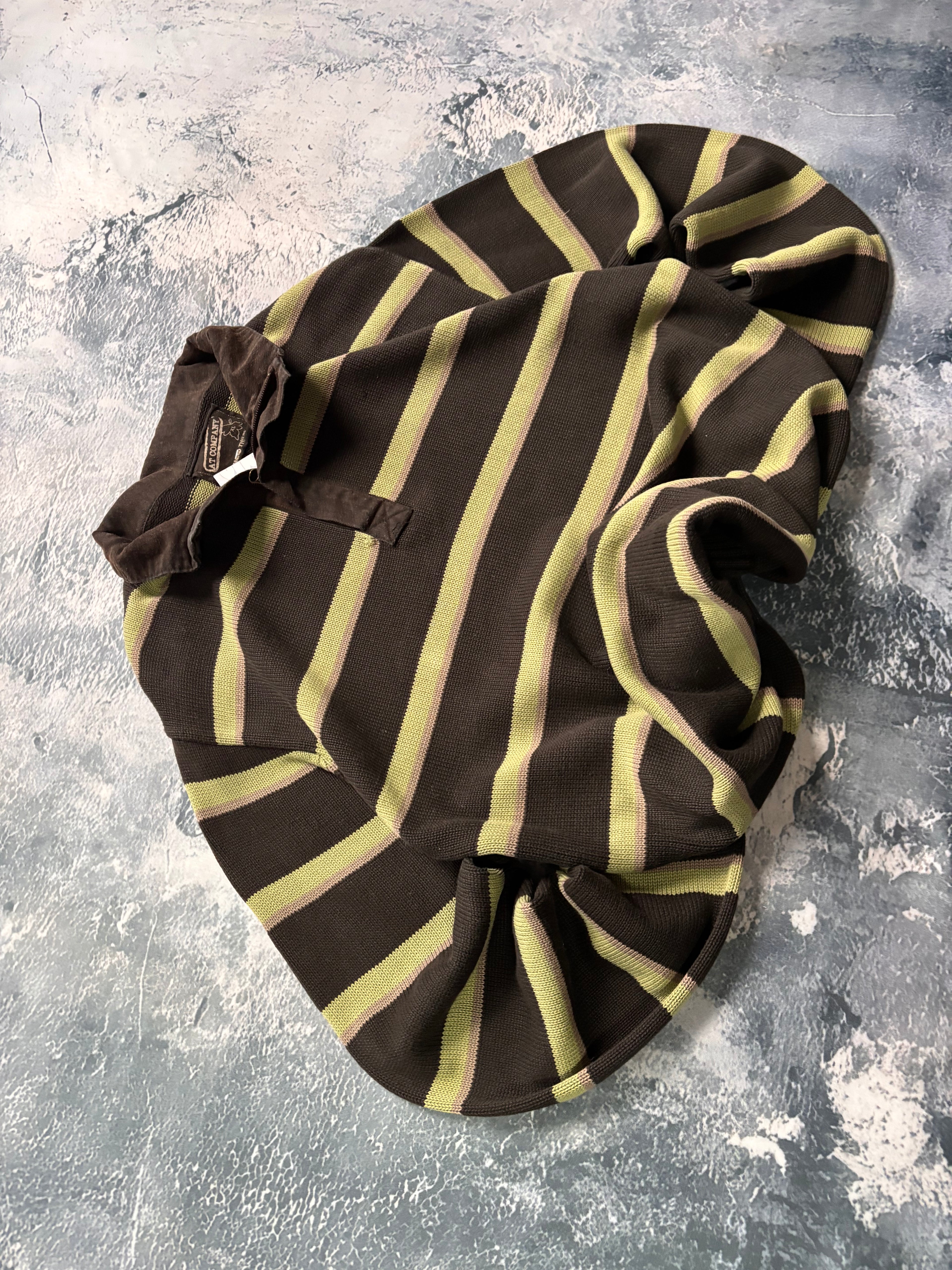 bluza vintage khaki brązowa