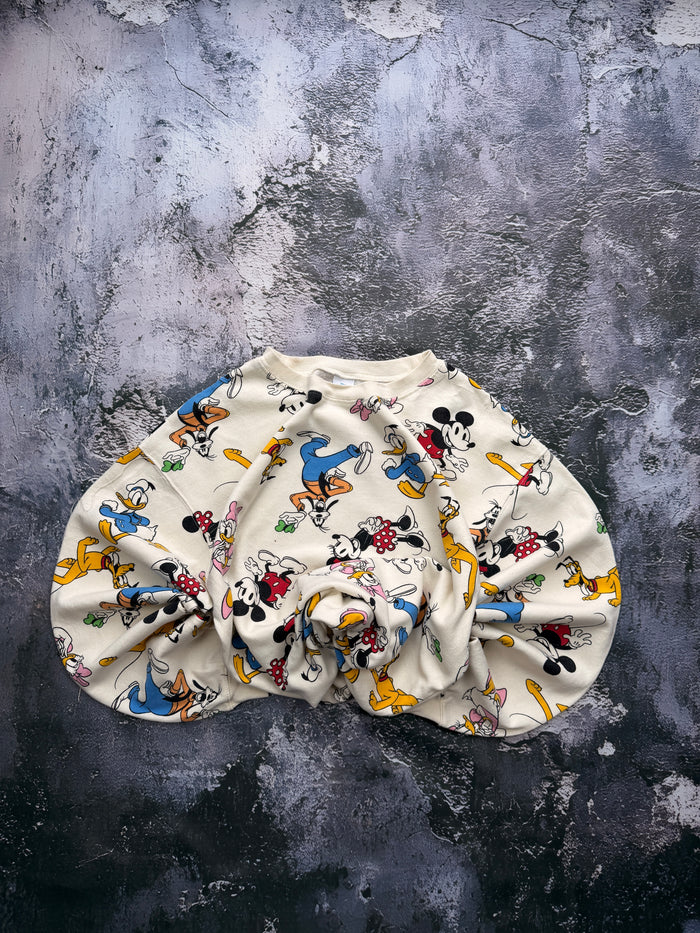 Bluza Disney kremowa z postaciami Mickey i przyjaciół – krój prosty – L