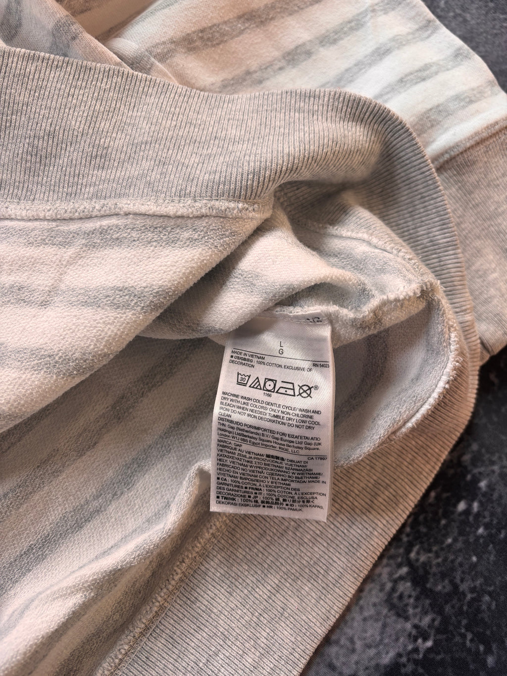 Bluza hoodie Gap w paski