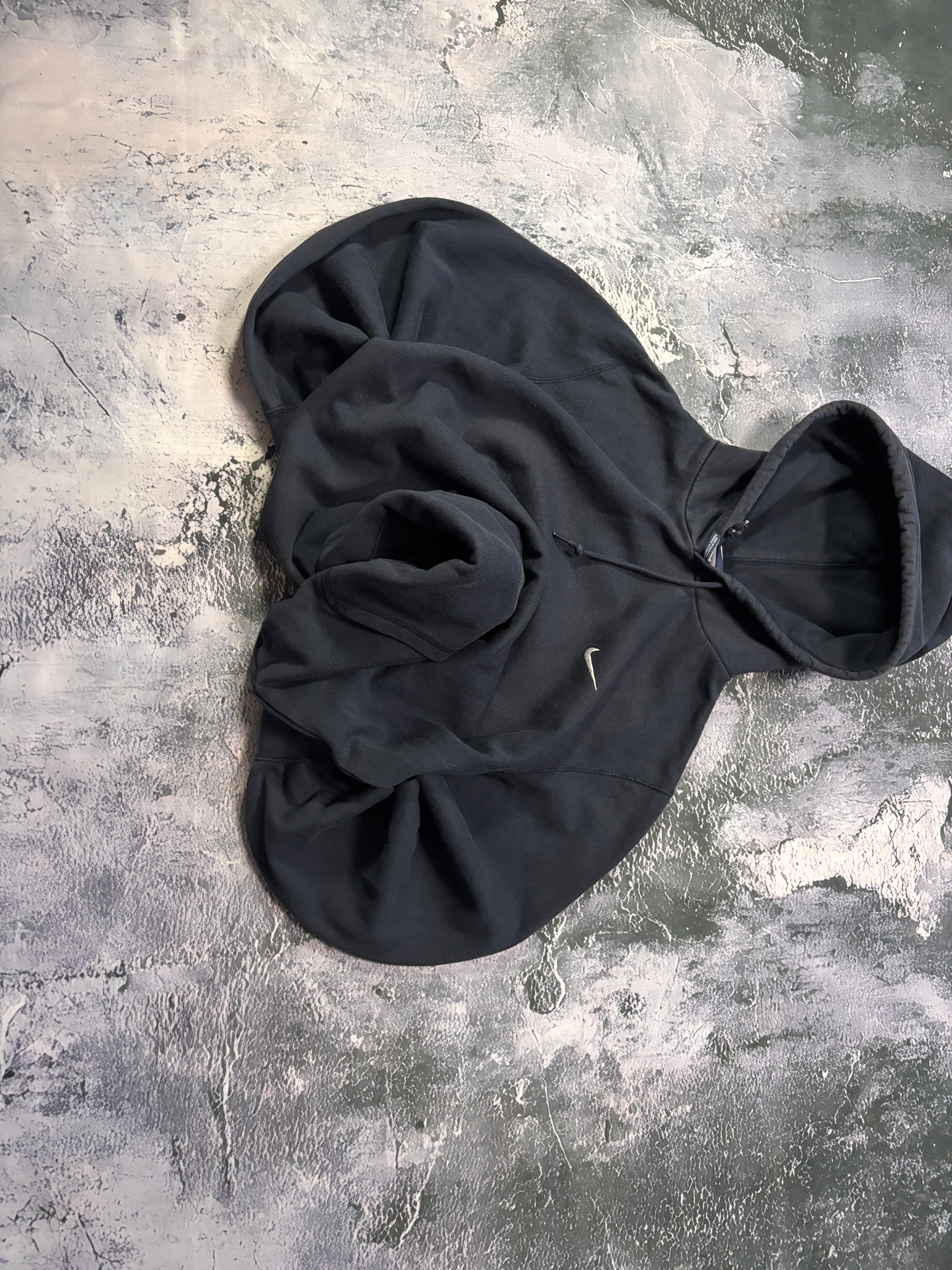 BLUZA NIKE BASIC HOODIE GRANATOWA RETRO