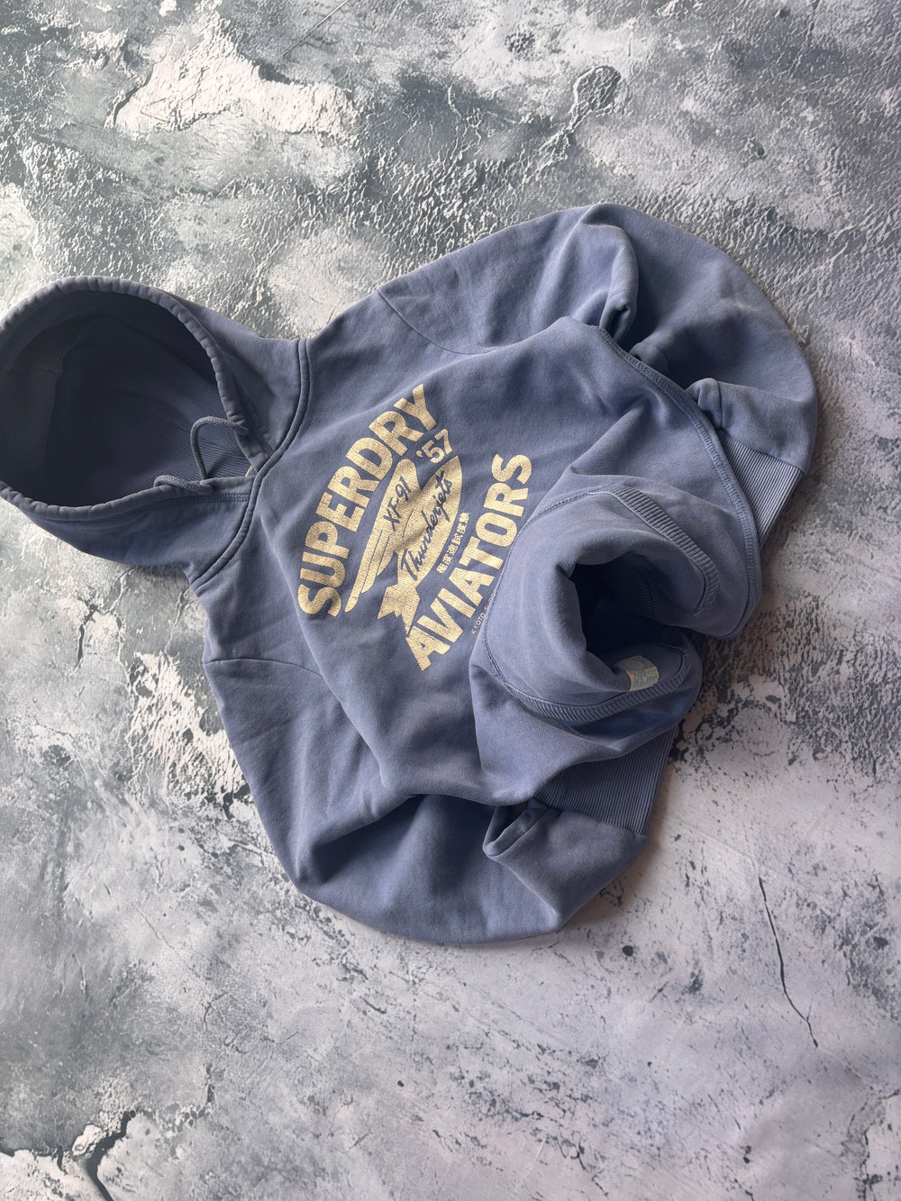 BLUZA SUPERDRY PRZYELAGAJCA OBSCISLA JASNY NIEBIESKI