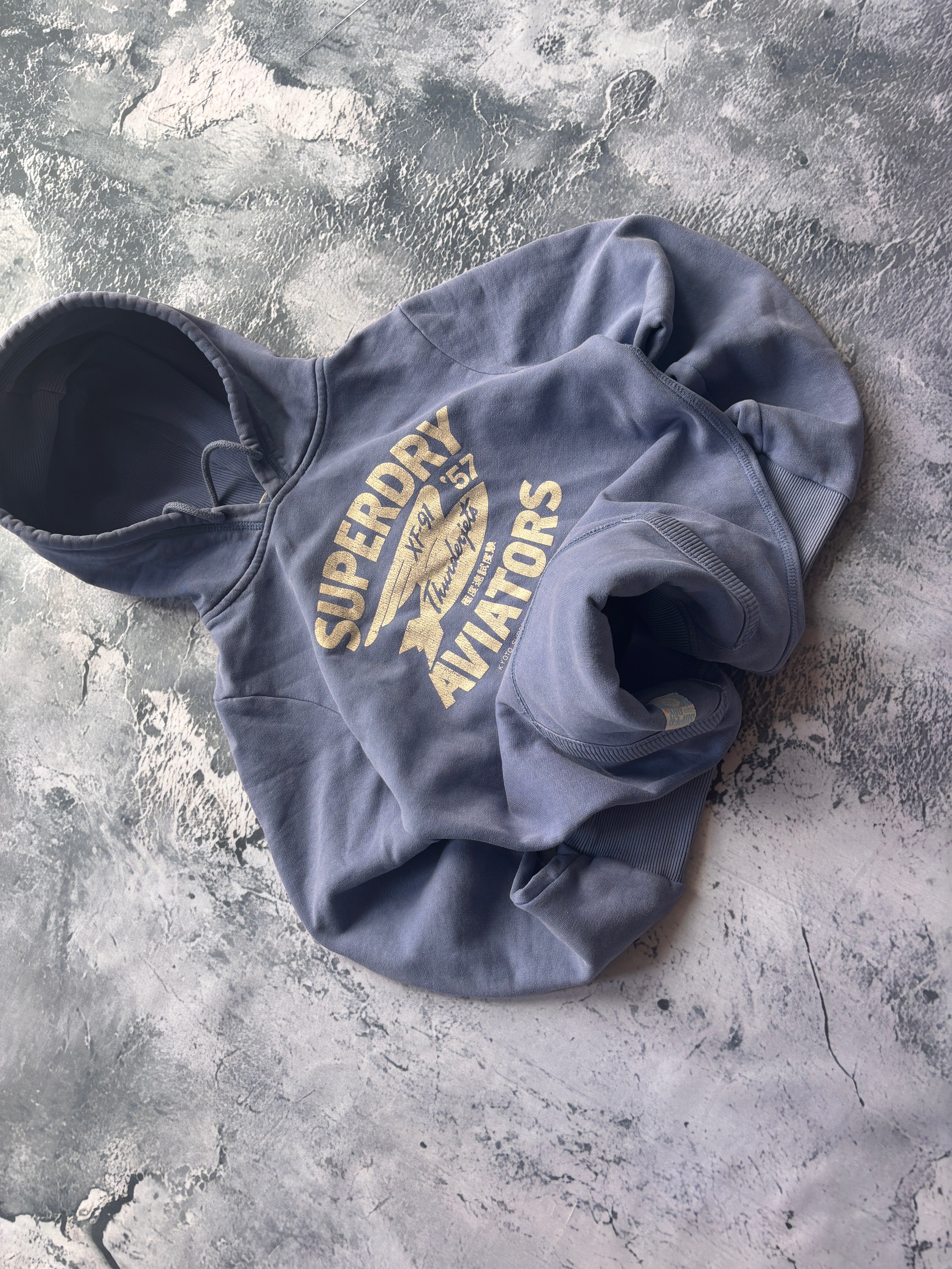BLUZA SUPERDRY PRZYELAGAJCA OBSCISLA JASNY NIEBIESKI