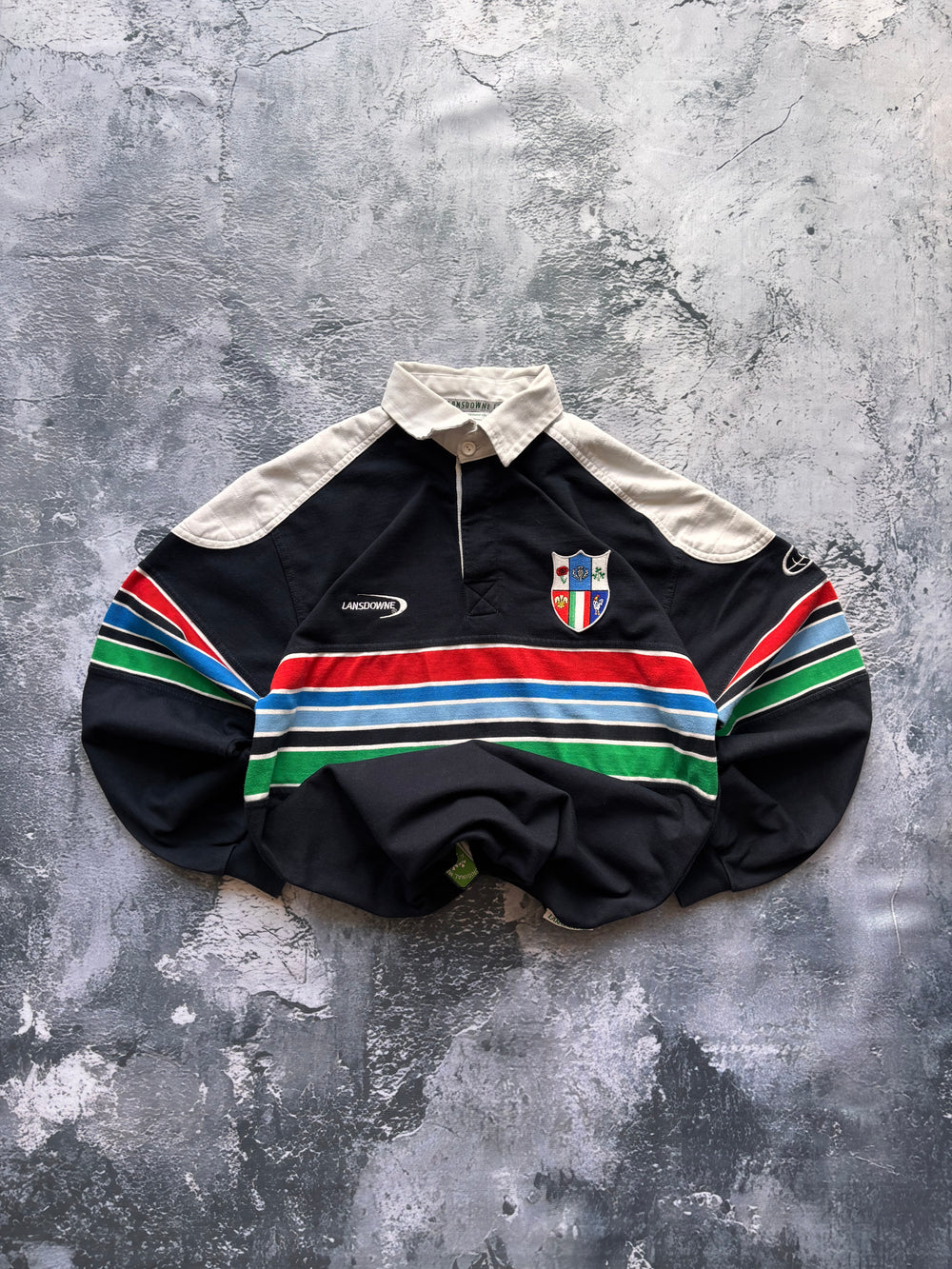 koszulka longsleeve vintage haft multicolor