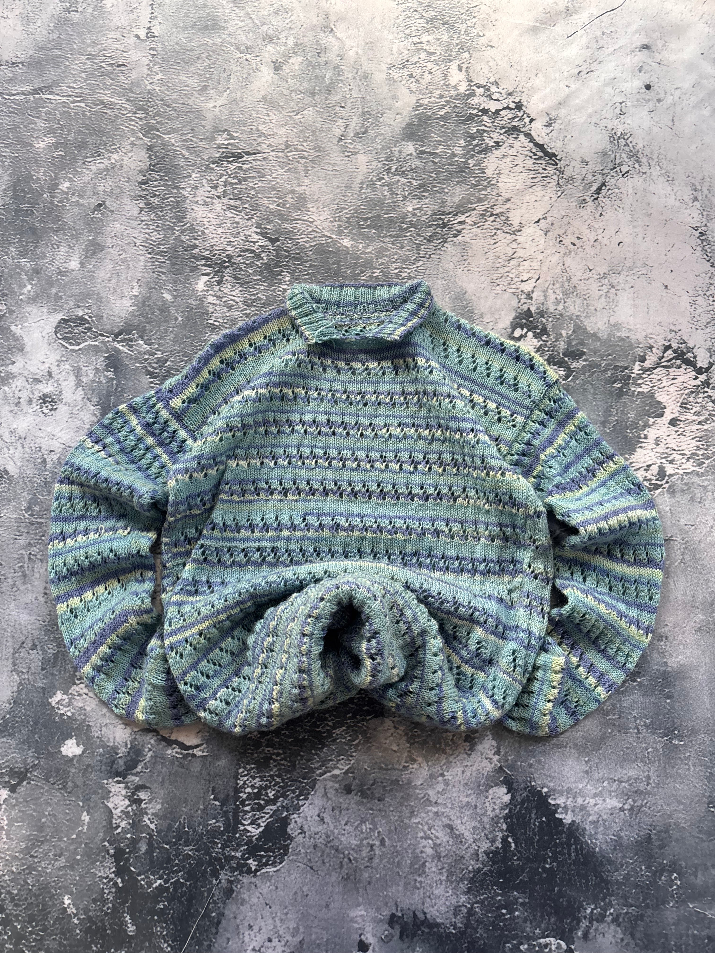 sweter niebieski vintage