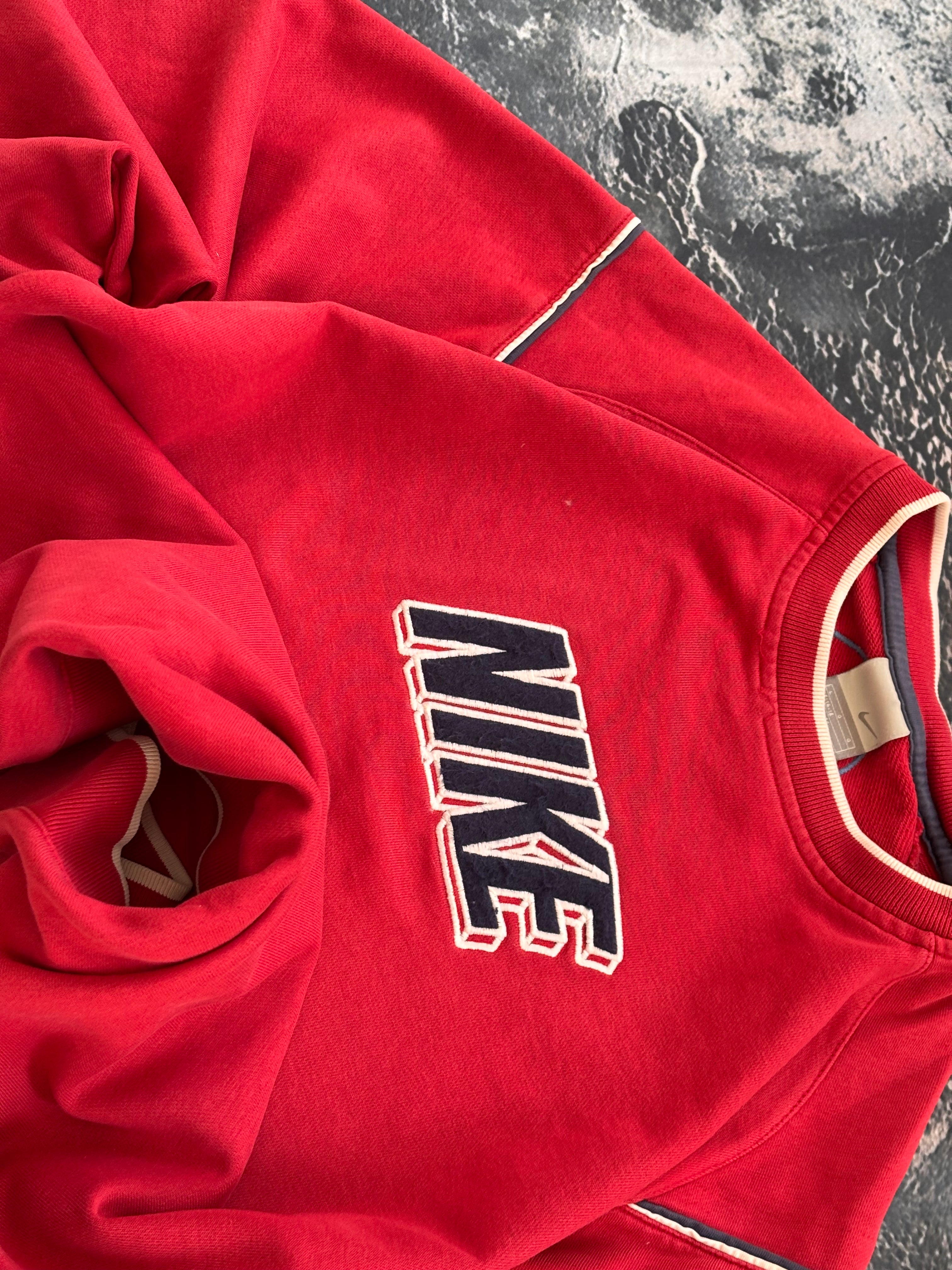 Bluza nike czerwona red big logo