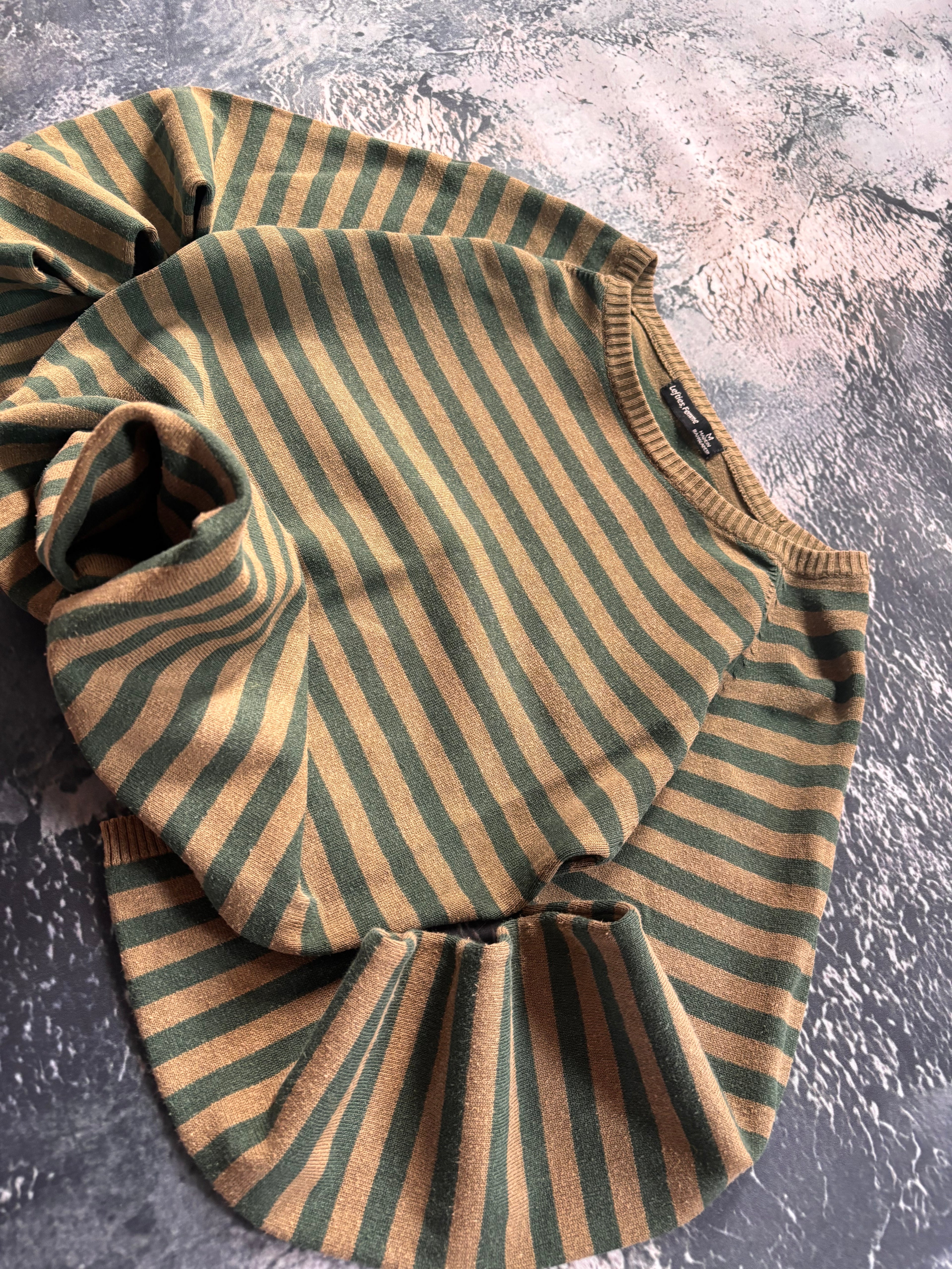 Sweter khaki zielony vintage