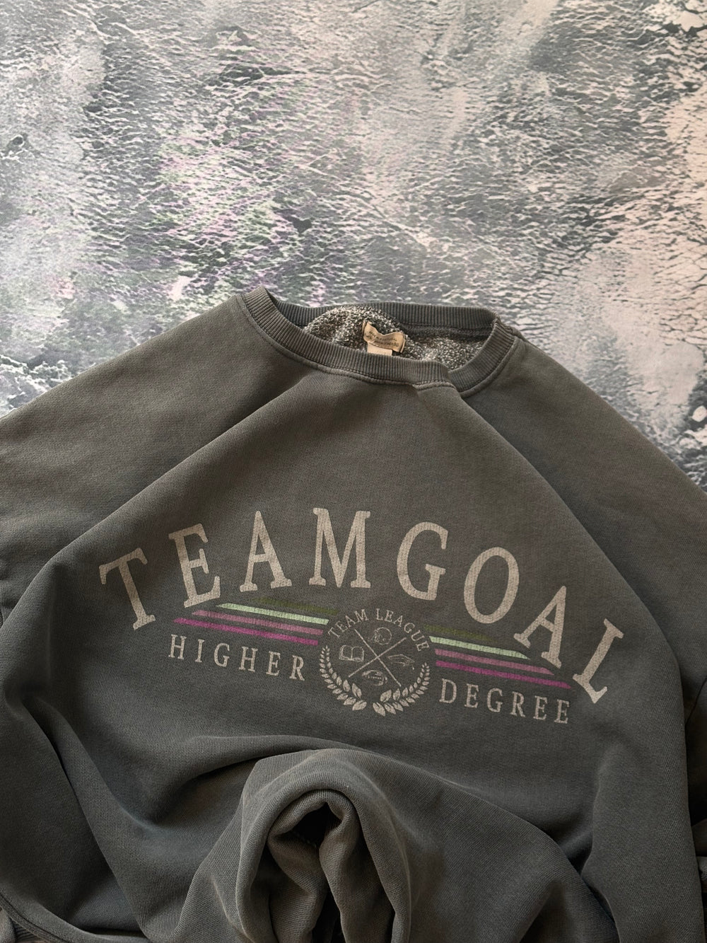 bluza crewneck team goal vintage 90s oversize