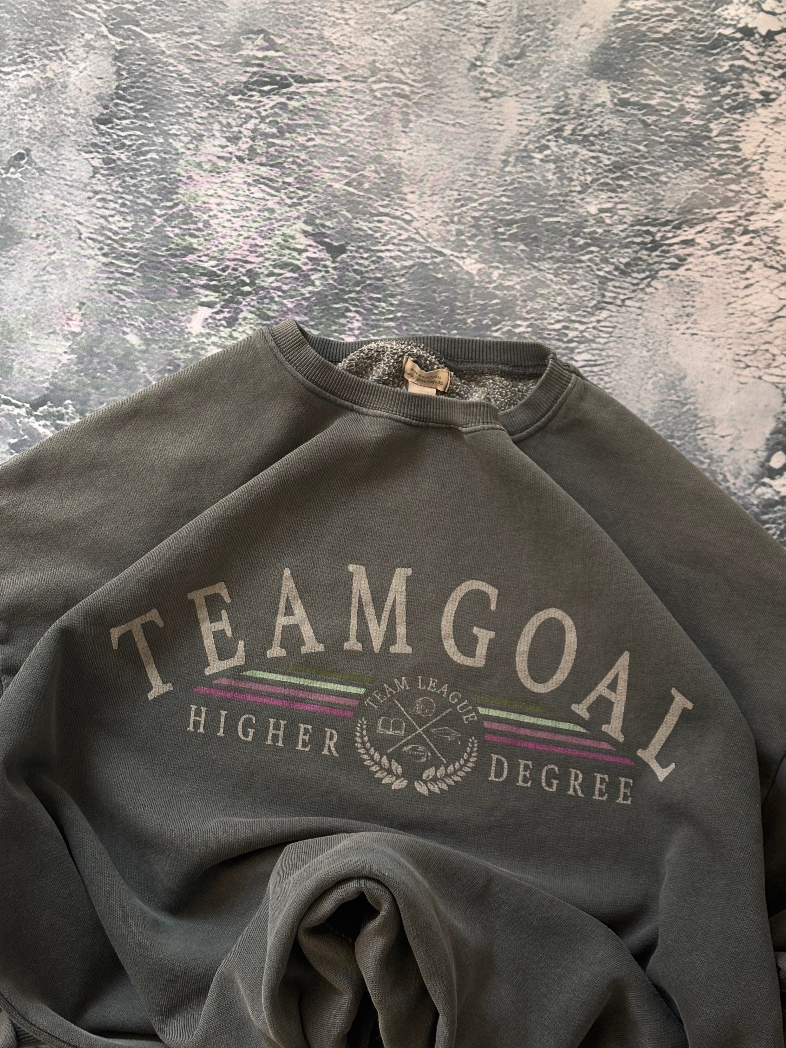 bluza crewneck team goal vintage 90s oversize