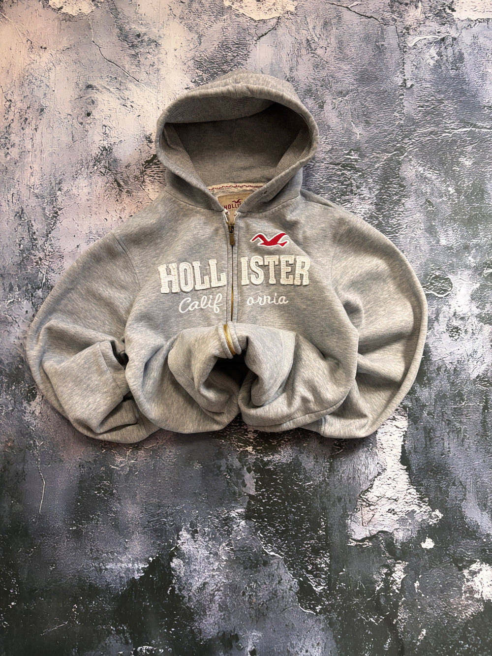 Bluza szara HOLLISTER vintage szara oversize basic
