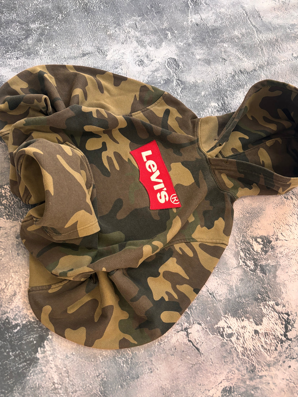 bluza camo moro levis big logo vintage oversize