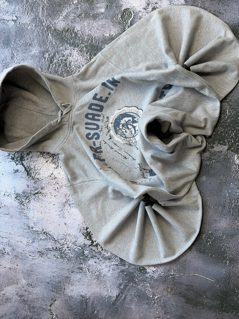 BLUZA HOODIE DIESEL VINTAGE UNIKATOWA RETRO AERICAN STREETWEAR