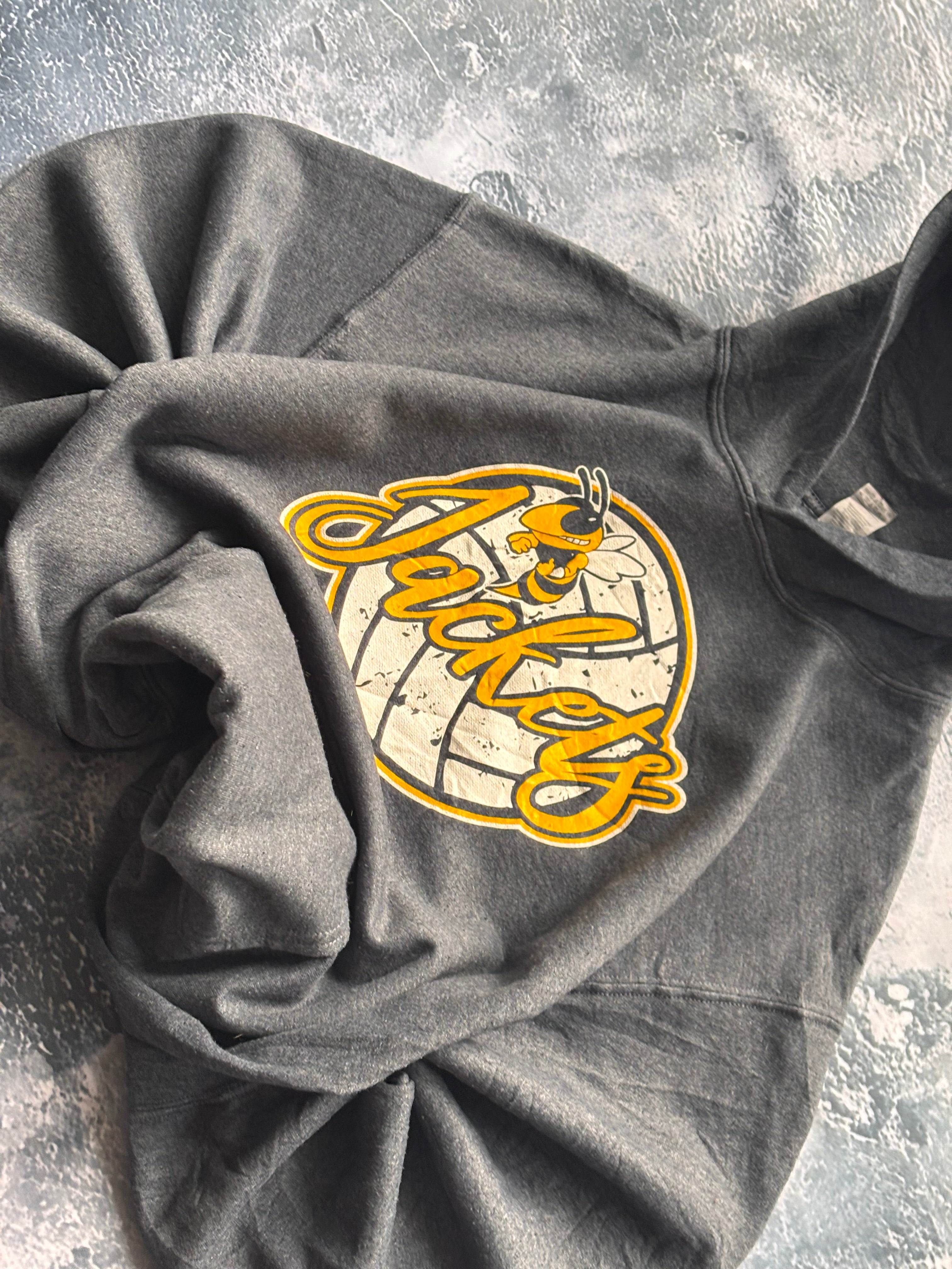 bluza szara vintage hoodie JACKETS USA 90s