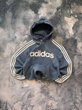 bluza hoodie Adidas big logo blue w paski viral