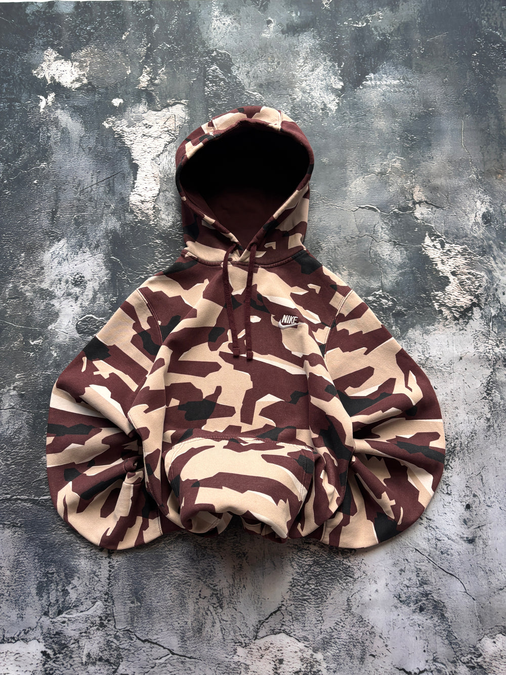 BLUZA HOODIE NIKE BURGUNDOWA VINTAGE RETRO 90S