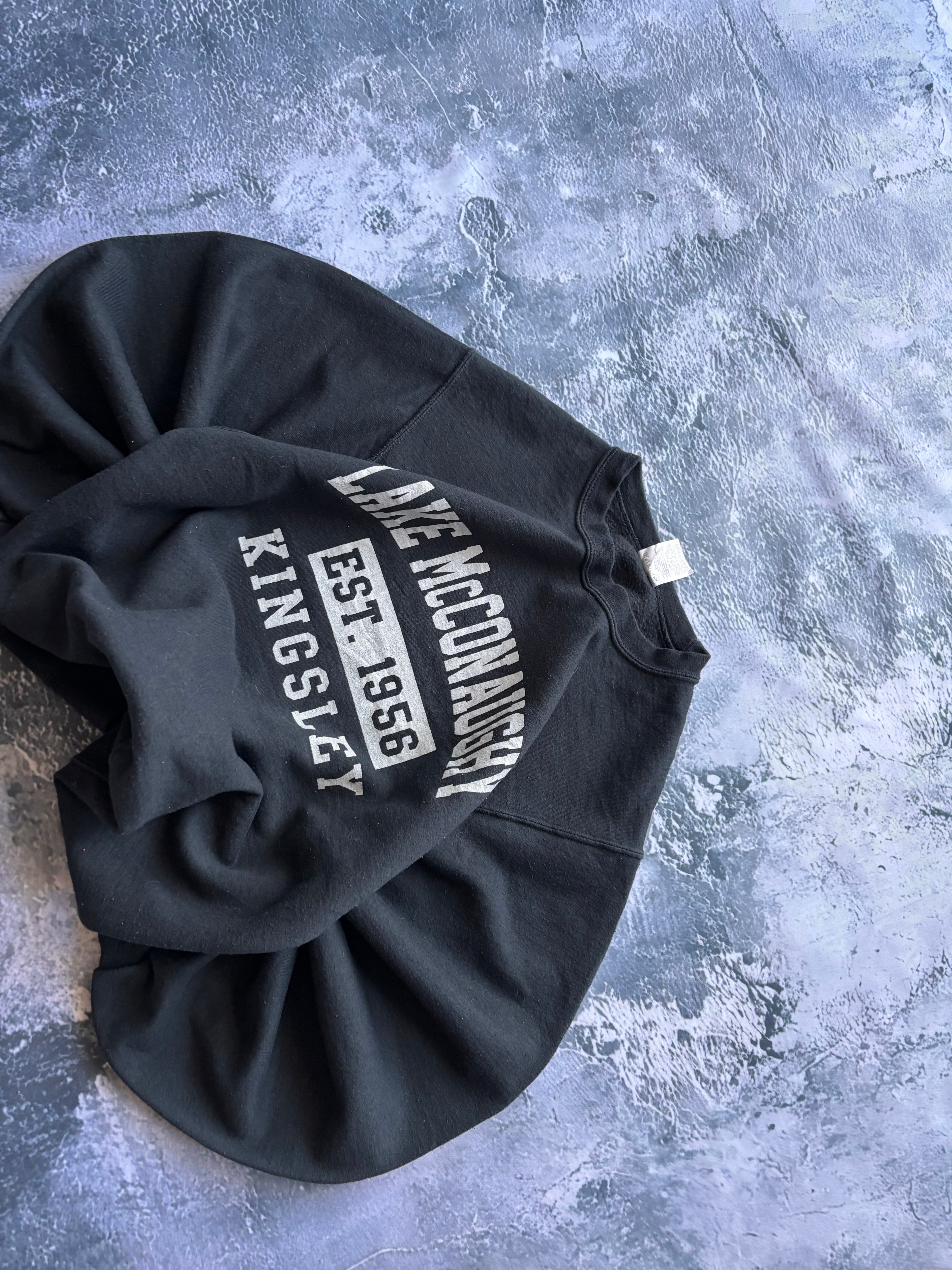 bluza crewneck czarna uniwersytecka usa streetwear basic