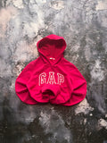 bluza hoodie gap pink basic retro prosty krój