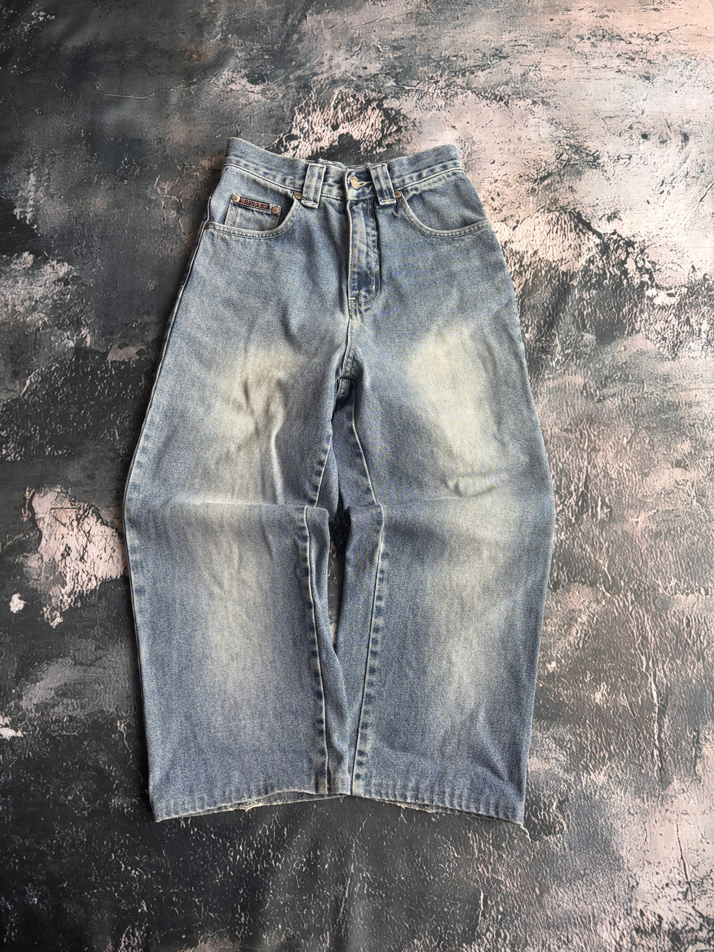 jeansy haft dzwony vintage usa streetwear