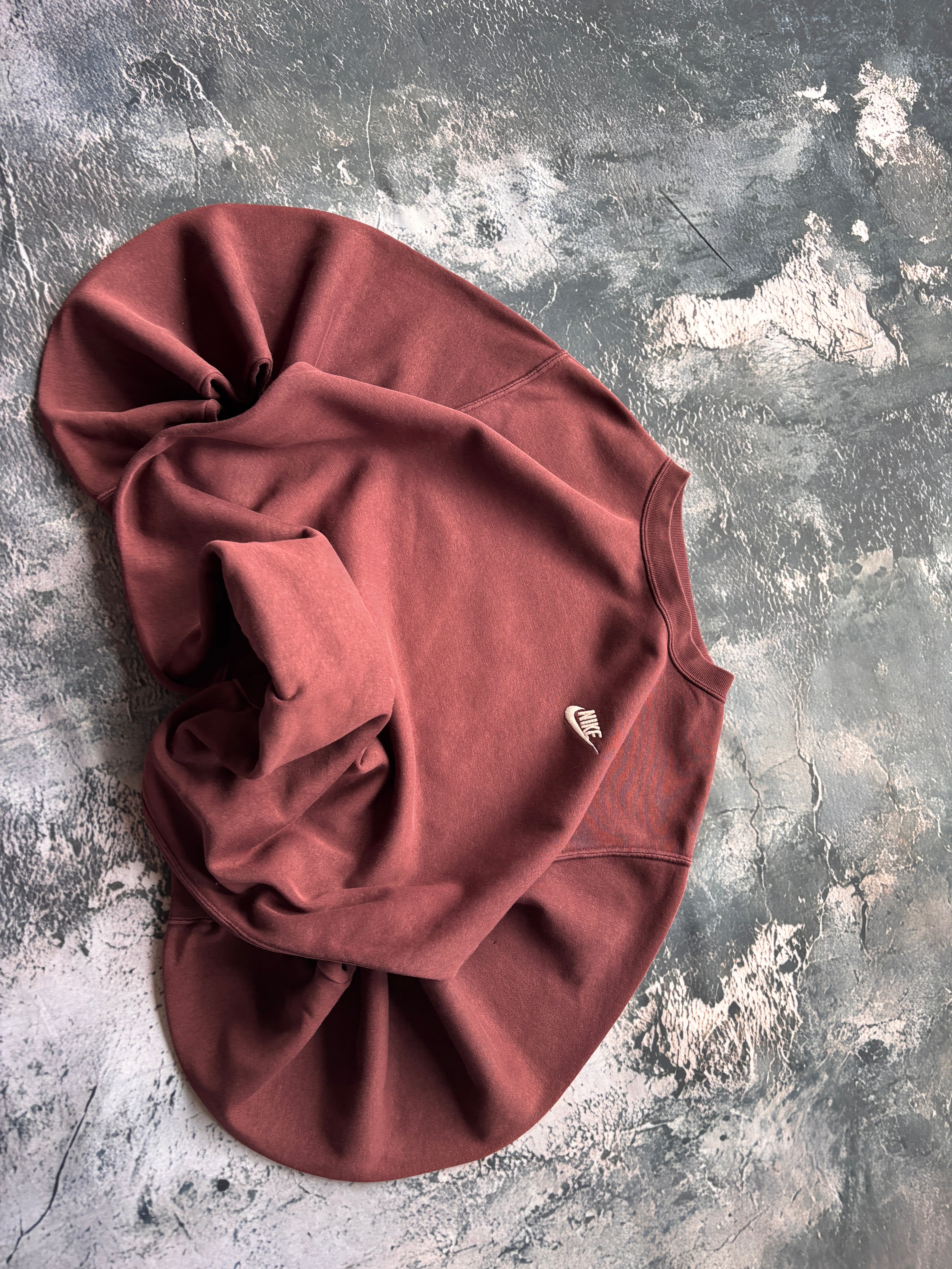 BLUZA CREWNECK NIKE BASIC RETRO 90S BURGUNDOWA
