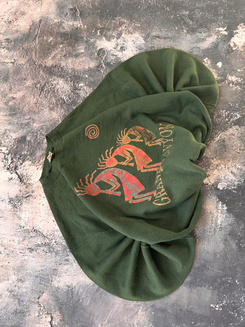 bluza crewneck ciemnozielona graphic grand canyon