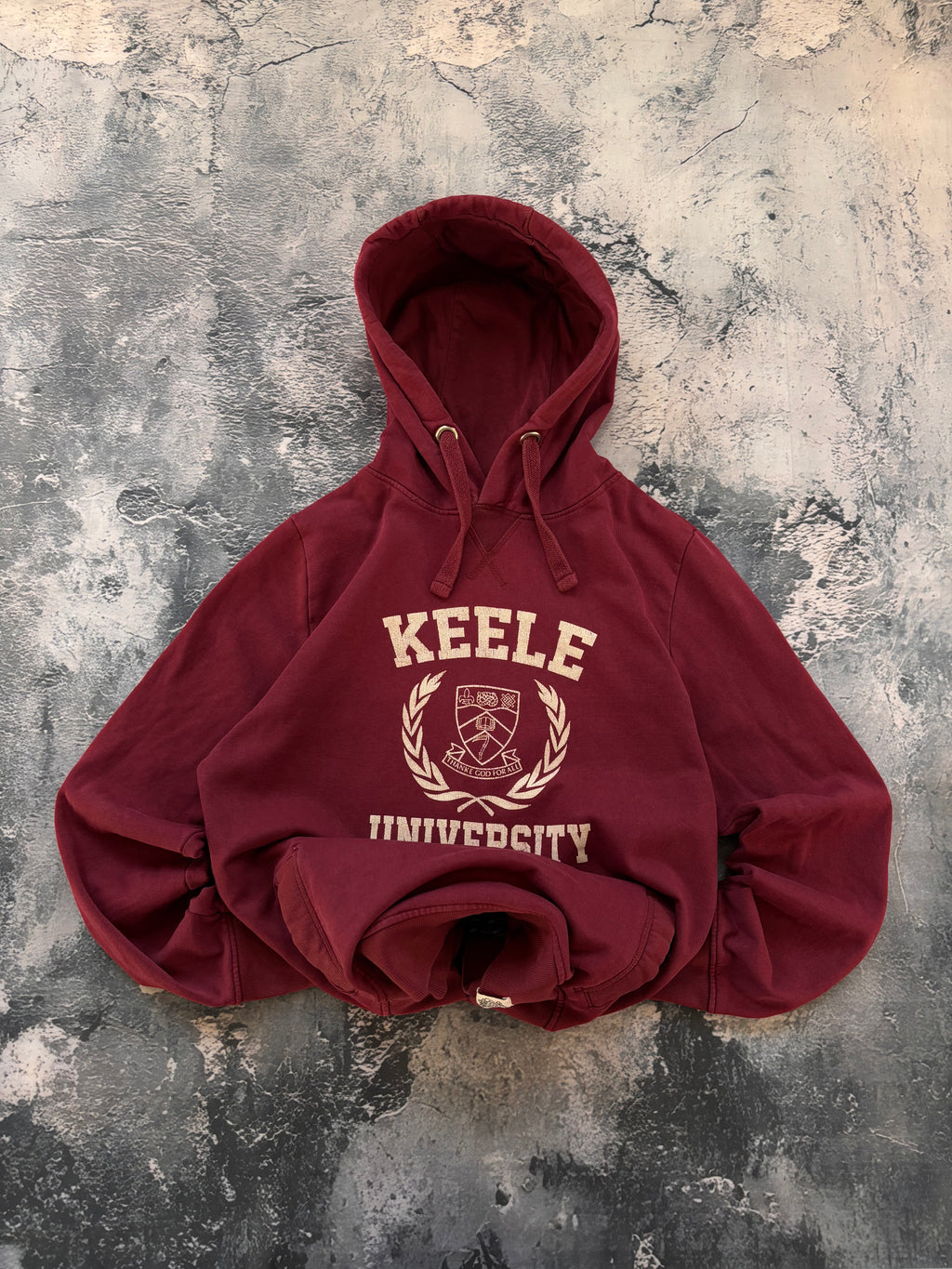 Bluza college oversize burgund viral