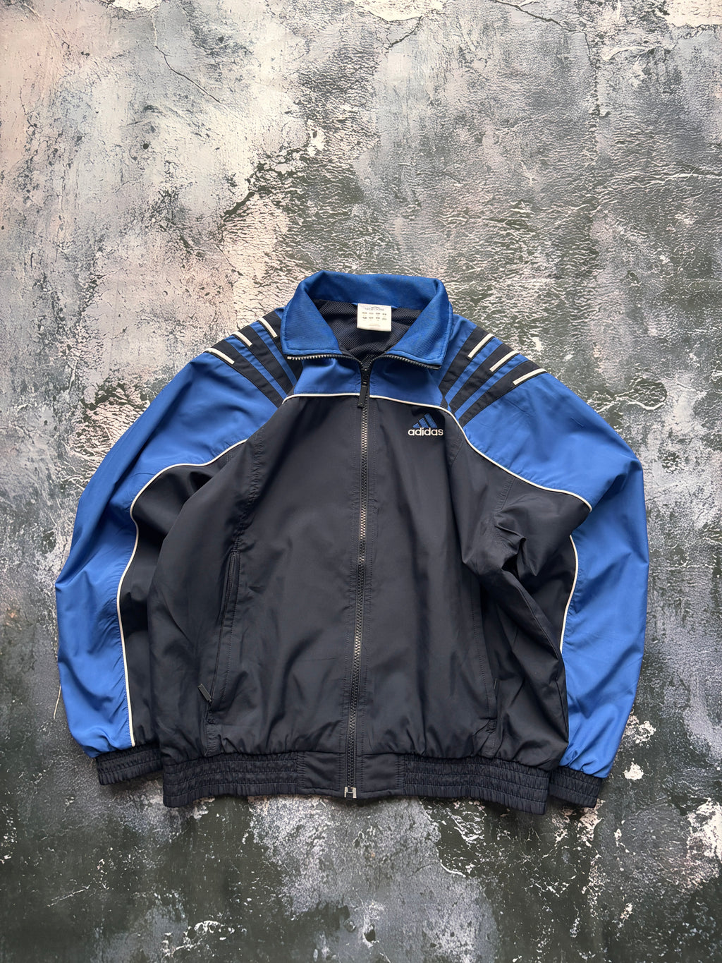 bluzo kurtka vintage adidas z lat 90s granatowo czarna retro lata 90