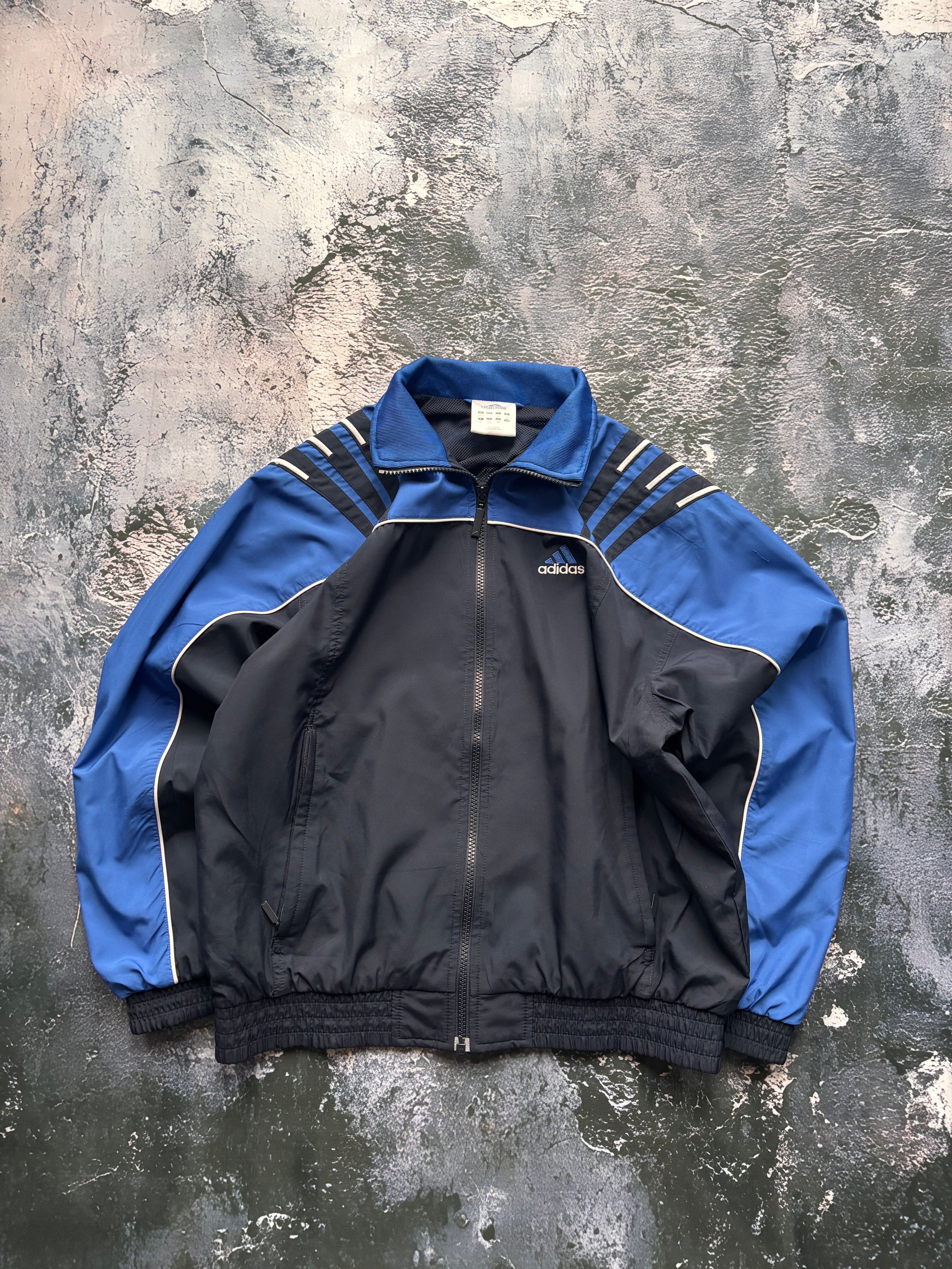 bluzo kurtka vintage adidas z lat 90s granatowo czarna retro lata 90