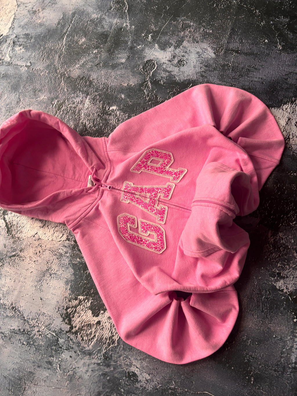 Bluza hoodie pink GAP retro american streetwear 90s prosty krój