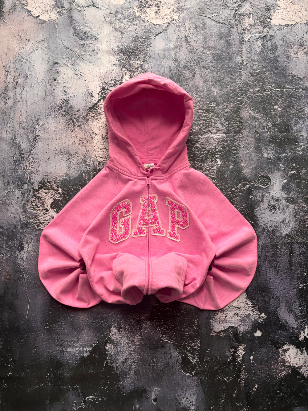 Bluza hoodie pink GAP retro american streetwear 90s prosty krój