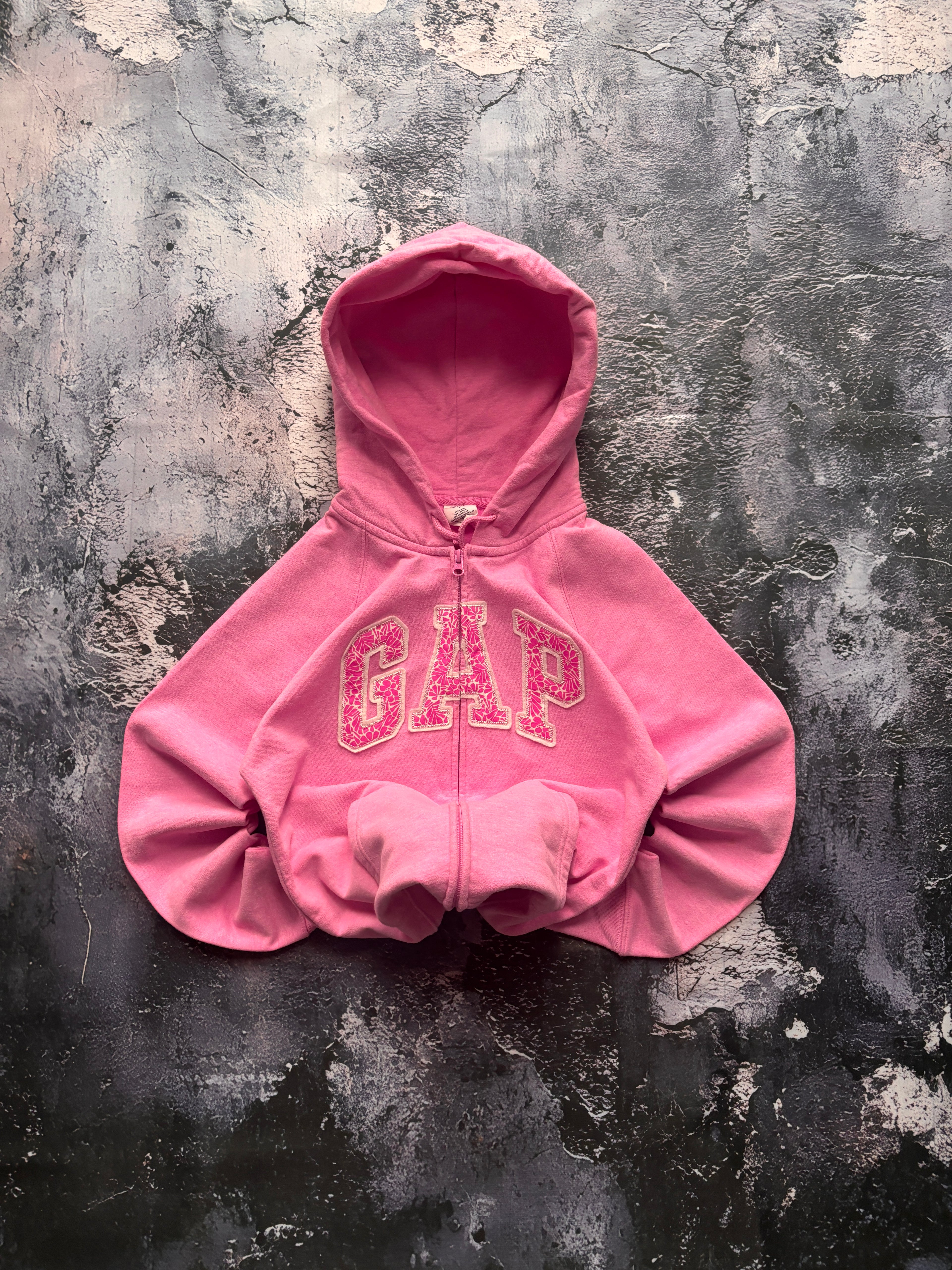 Bluza hoodie pink GAP retro american streetwear 90s prosty krój