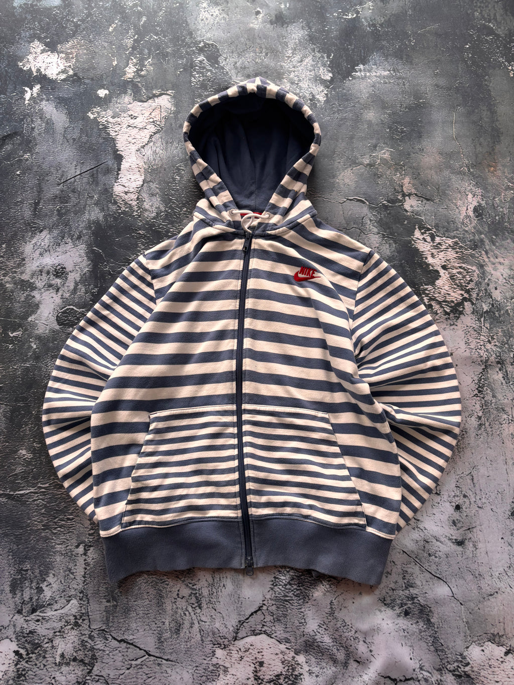 bluza zip hoodie  błękitna vintage Nike oversize