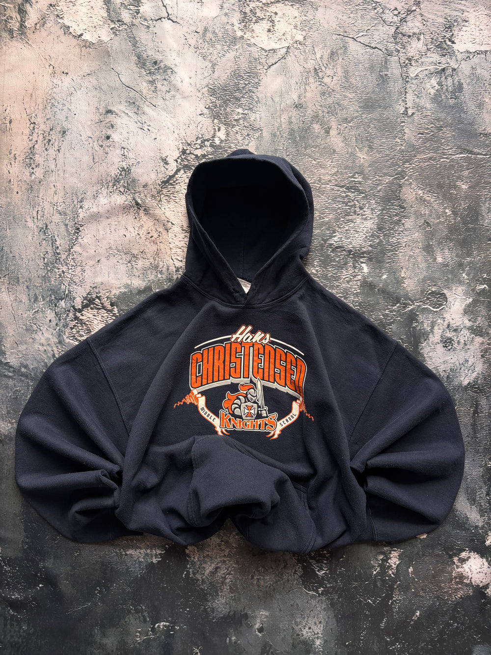 Bluza hoodie uniwersytecka vintage 90s retro