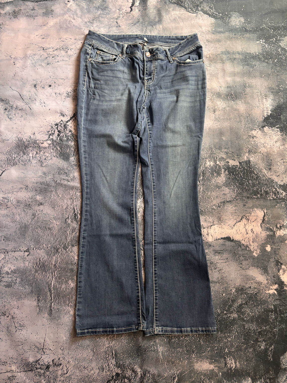 Jeans spodnie bootcut kieszenie y2k retro vintage