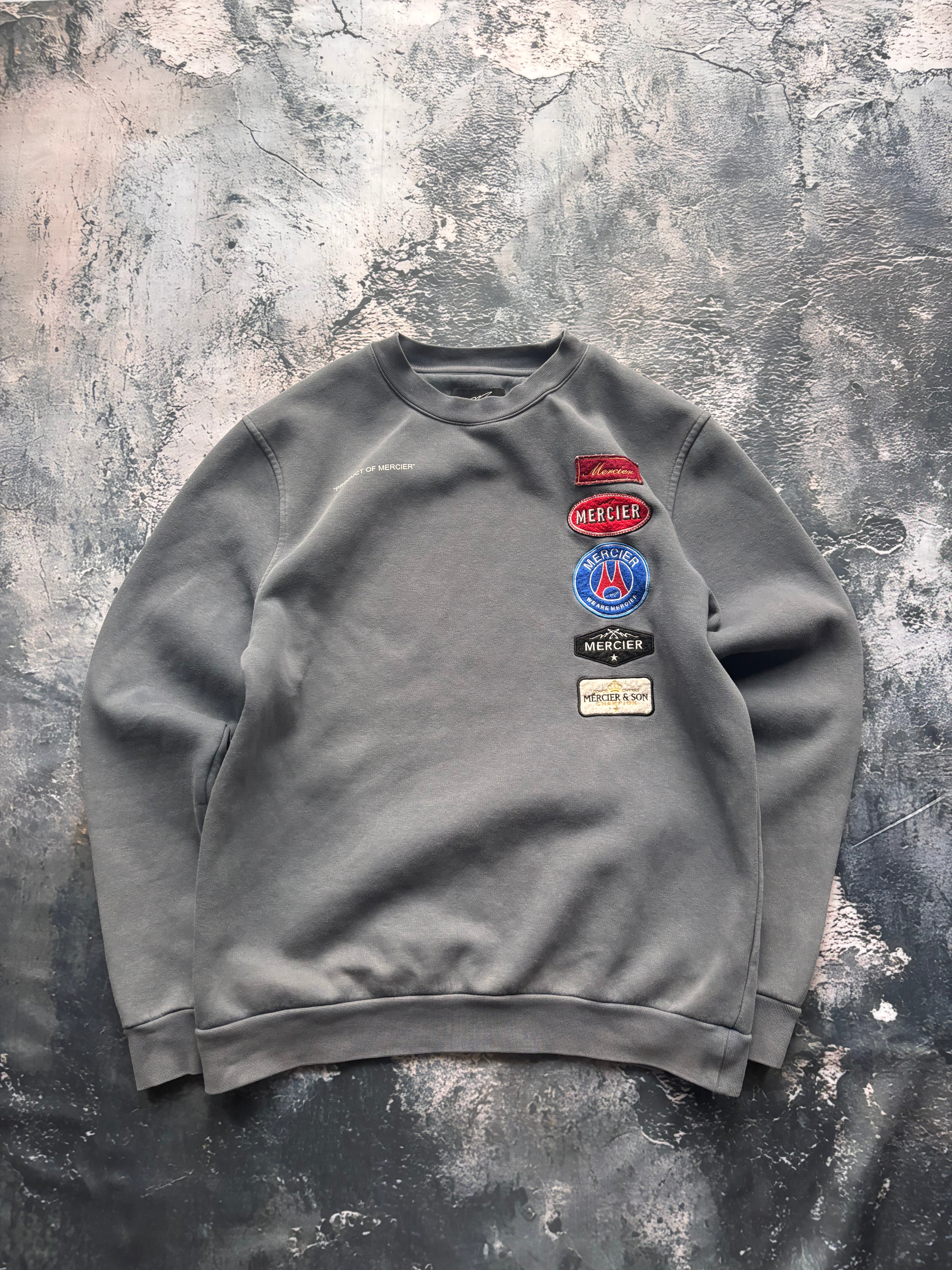 bluza crewneck haft vintage oversize