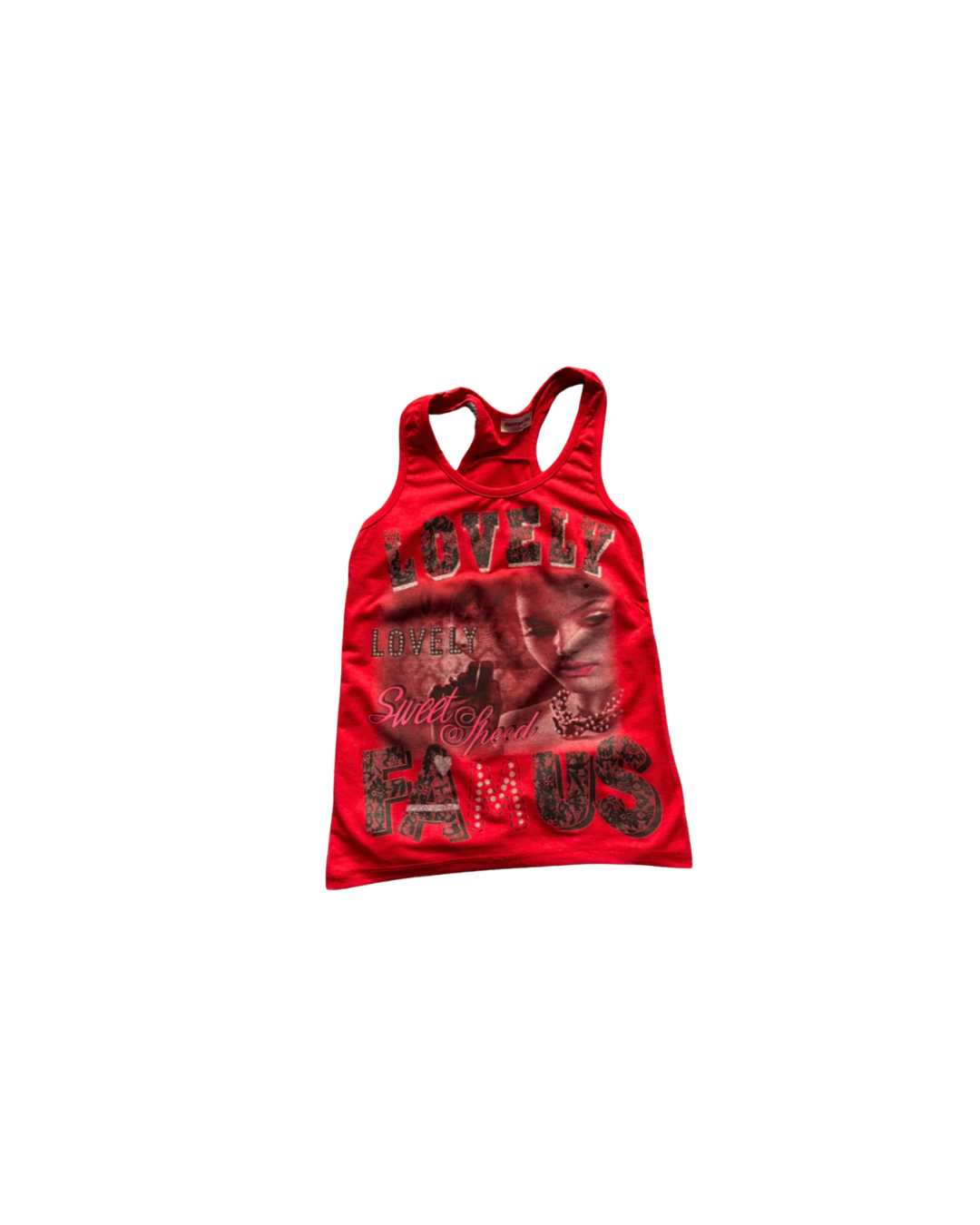 Top y2k red LOVELY