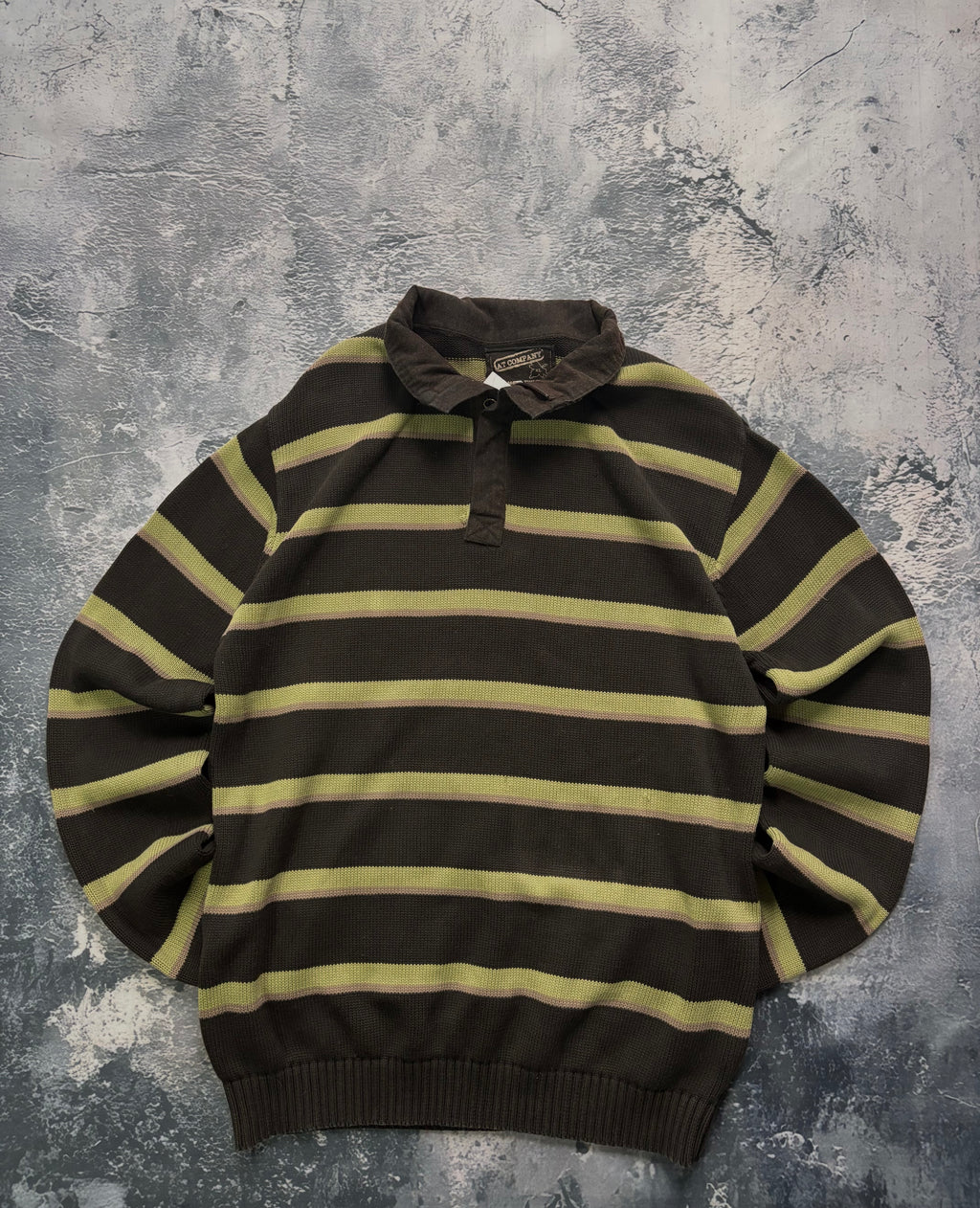 bluza vintage khaki brązowa