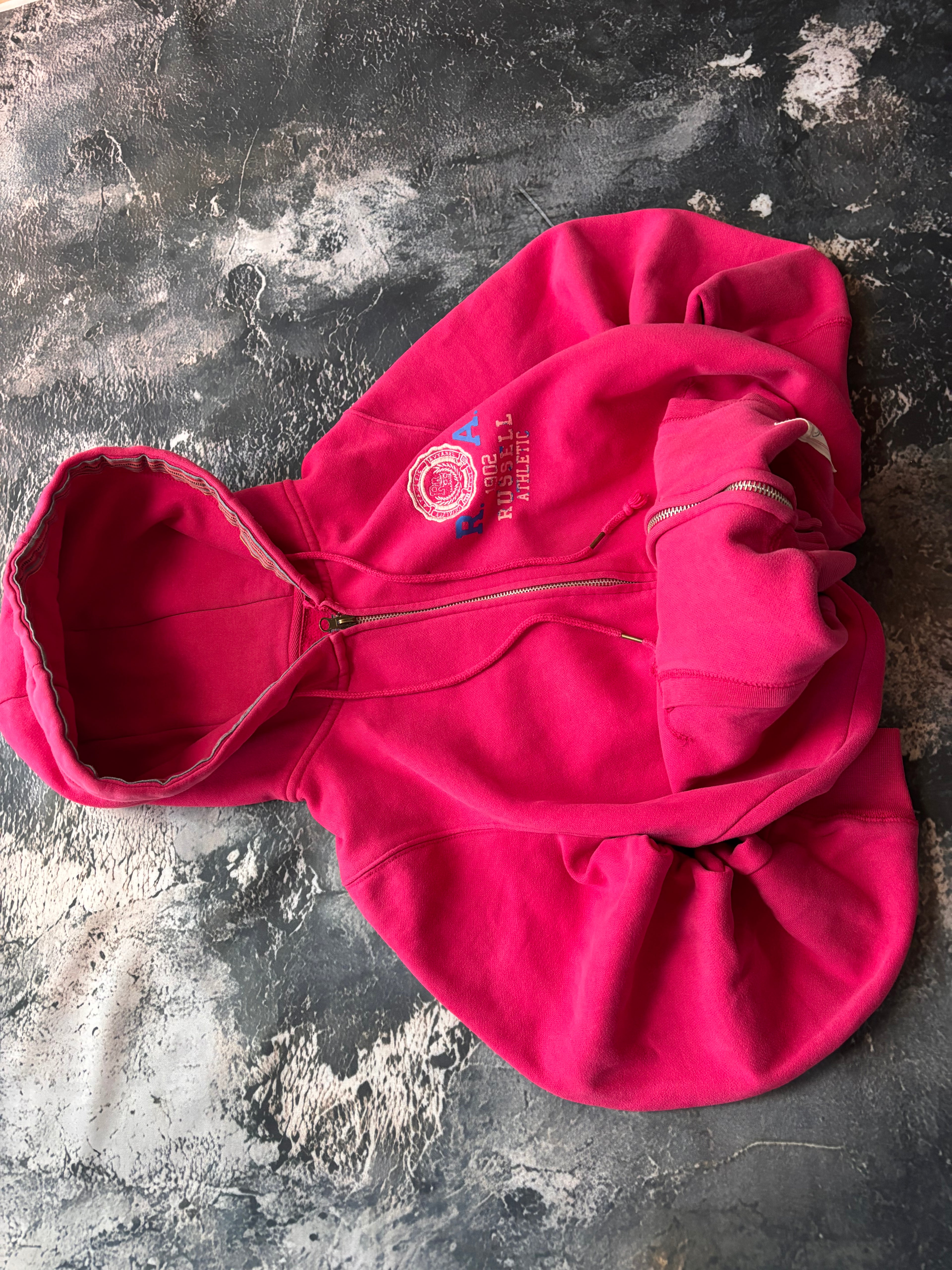 bluza hoodie pink różowa AMERICAN RUSSEL 1992 oversize