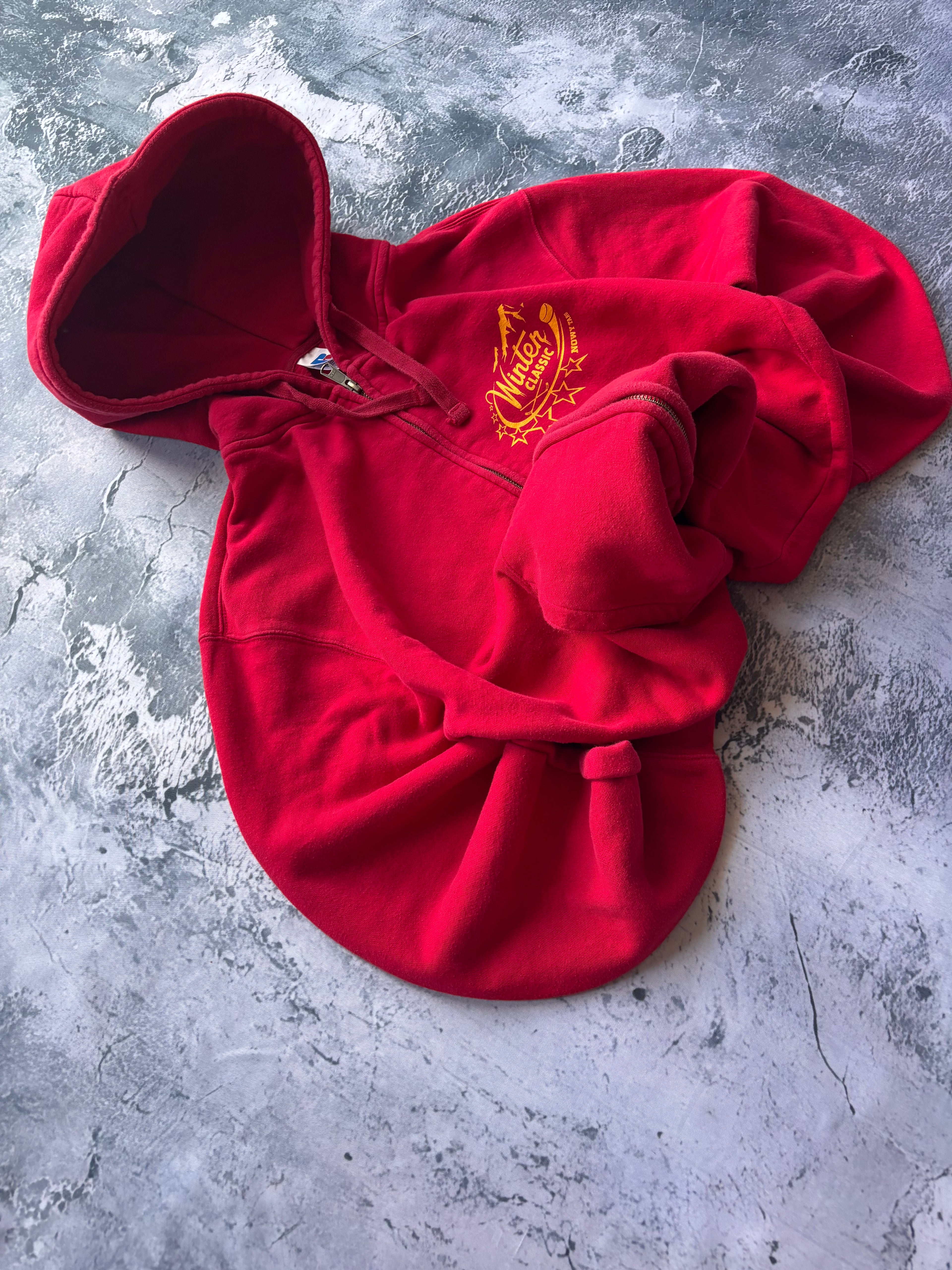 bluza zip hoodie czerwone a wyścigowa USA vintage