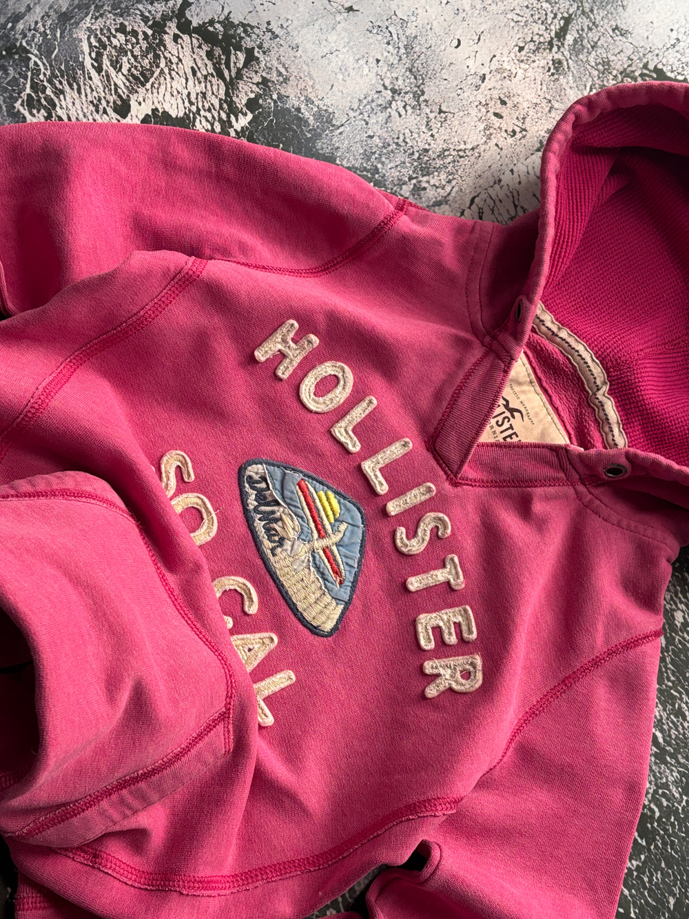 bluza HOLLISTER PRZYLEGAJĄCY  krój vintage retro unikatowa pink