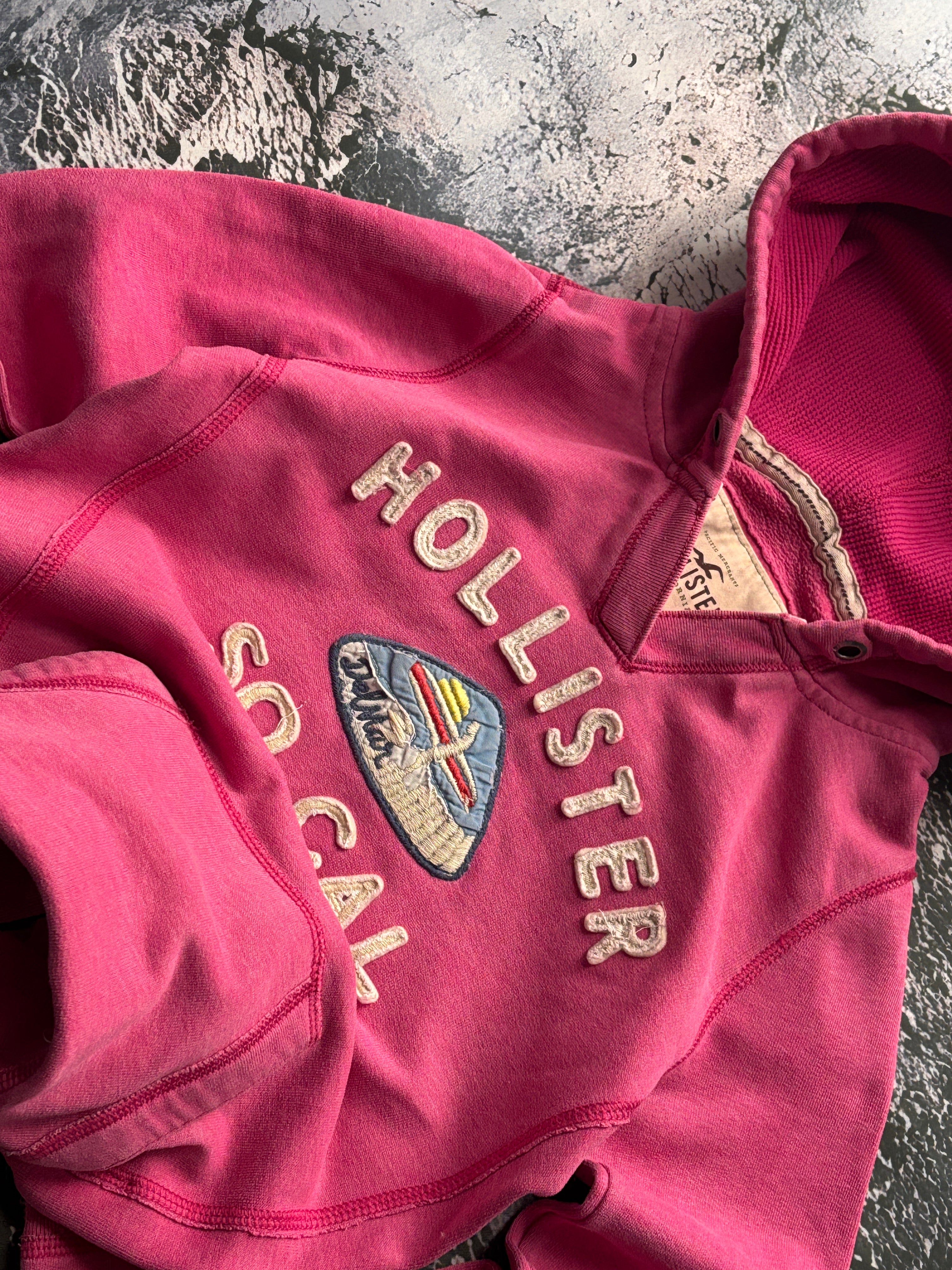 bluza HOLLISTER PRZYLEGAJĄCY  krój vintage retro unikatowa pink