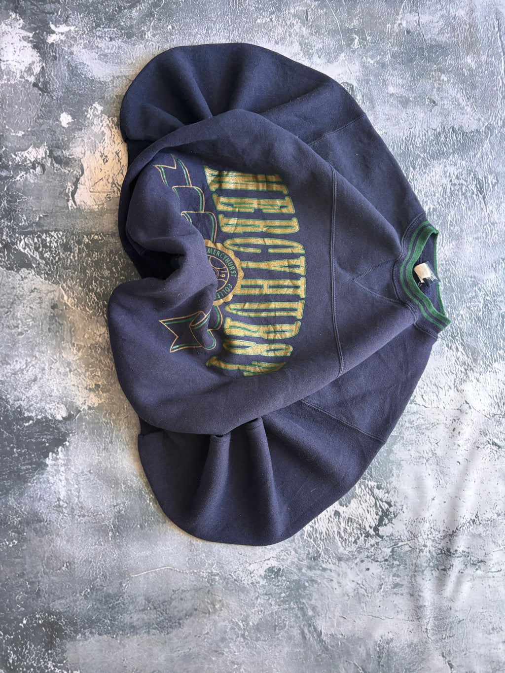 Bluza crewneck JanSport vintage granatowa MERCYHURST