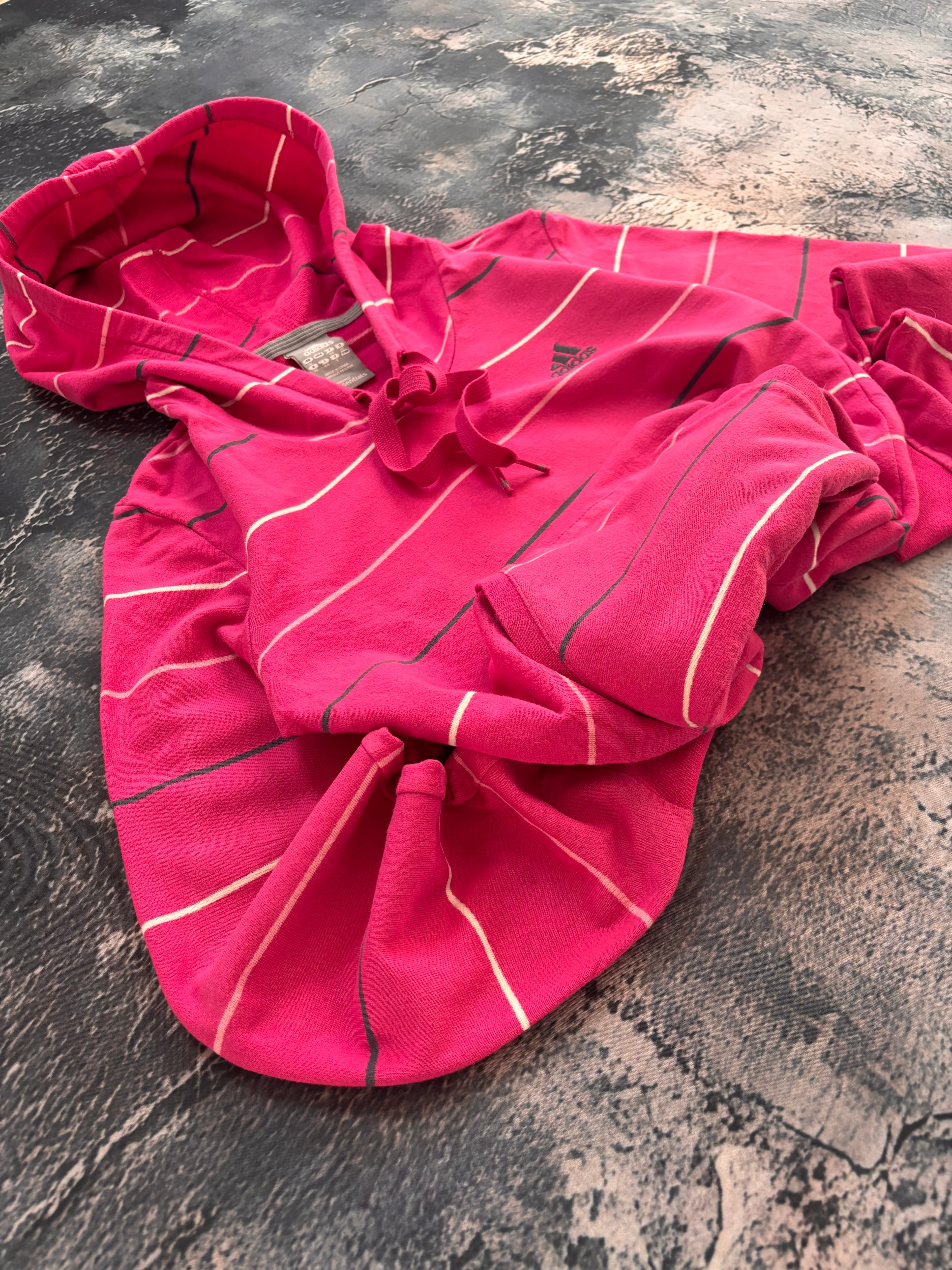 Bluza adidas pink stripes w paski