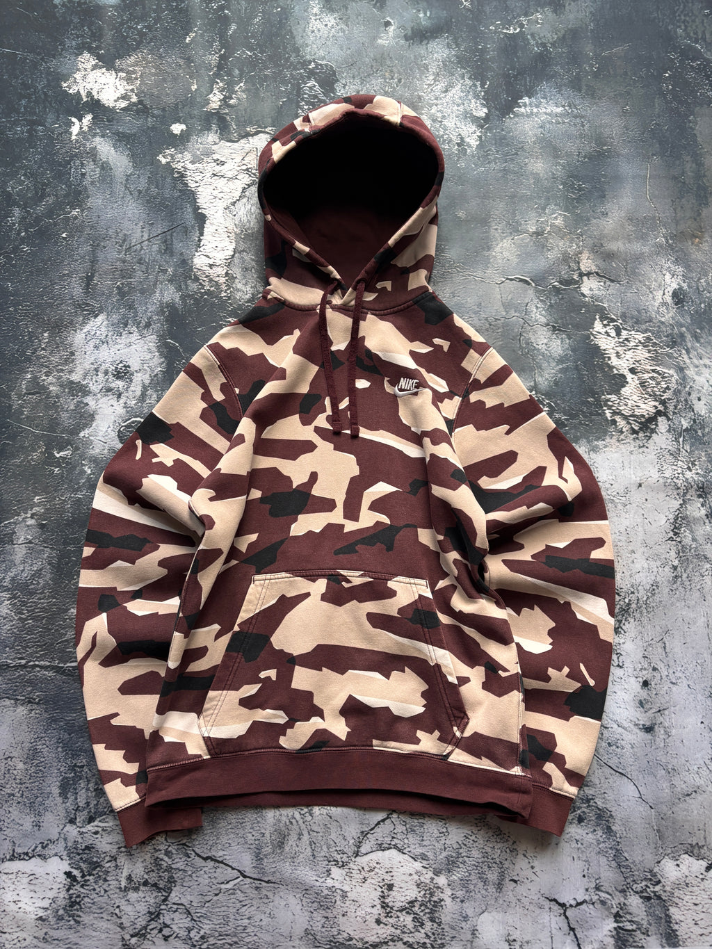 BLUZA HOODIE NIKE BURGUNDOWA VINTAGE RETRO 90S