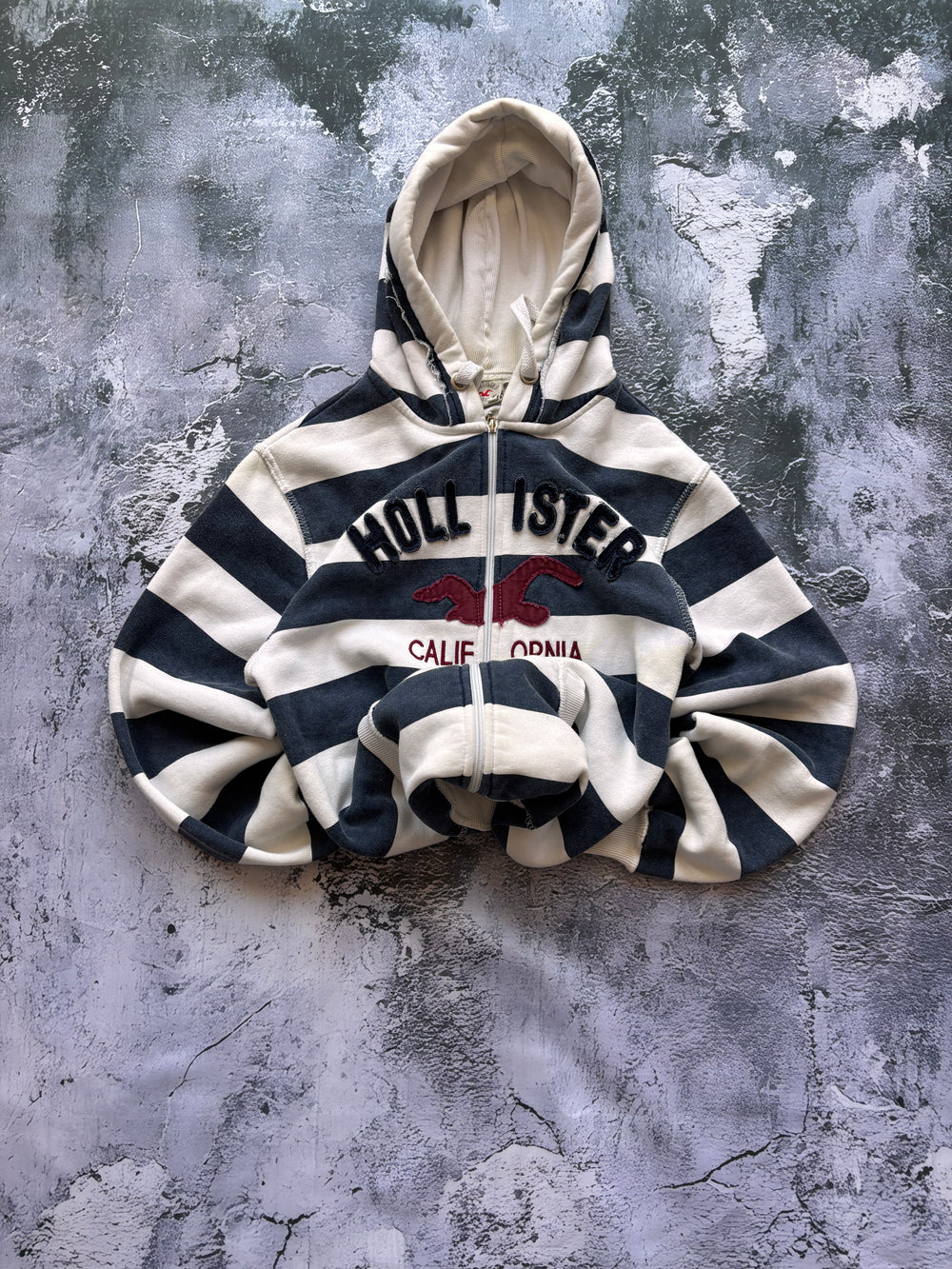 BLUZA HOODIE HOLLISTER VINTAGE W PASKI ZIP