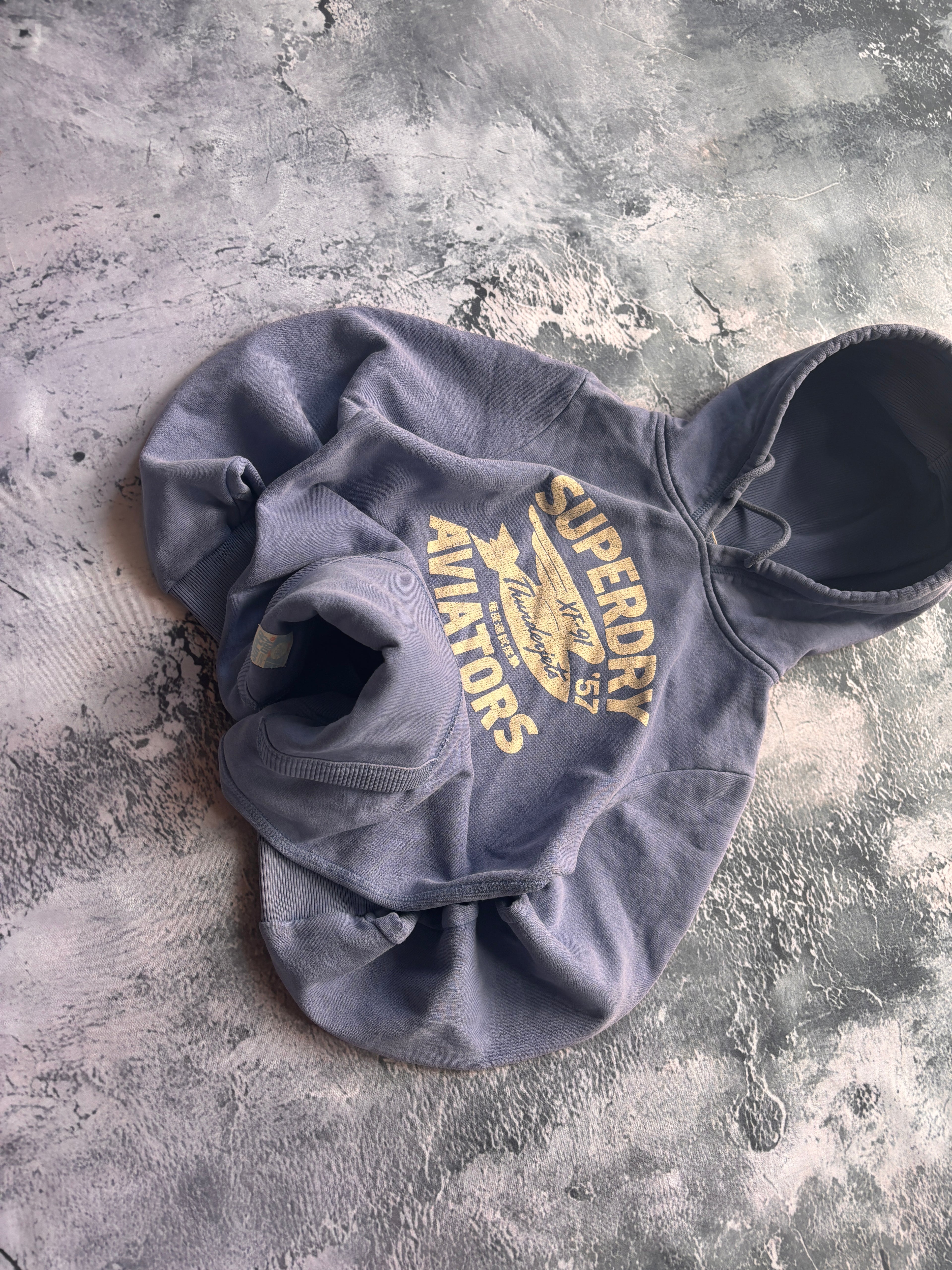 BLUZA SUPERDRY PRZYELAGAJCA OBSCISLA JASNY NIEBIESKI