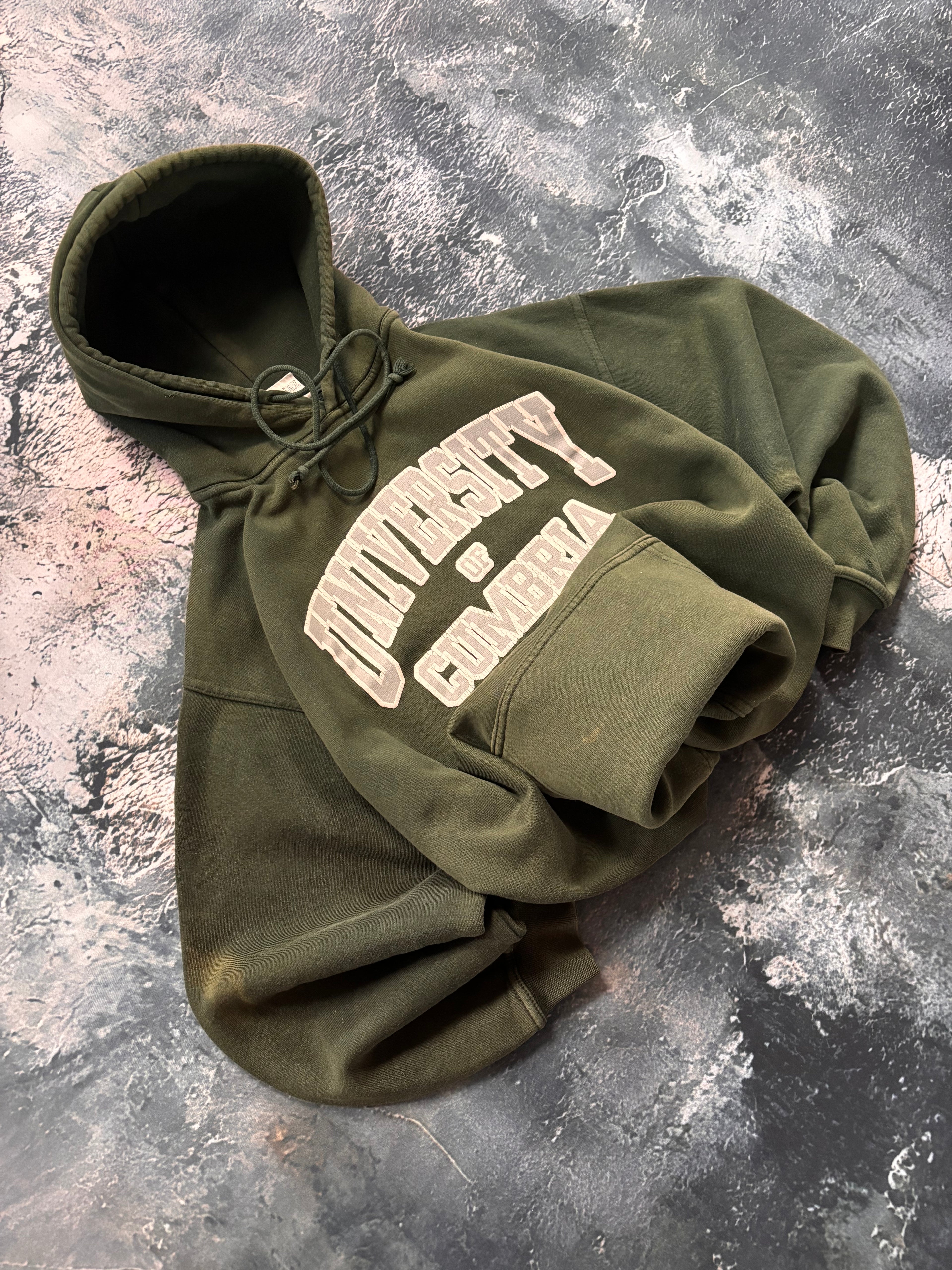 hoodie college ciemnozielony