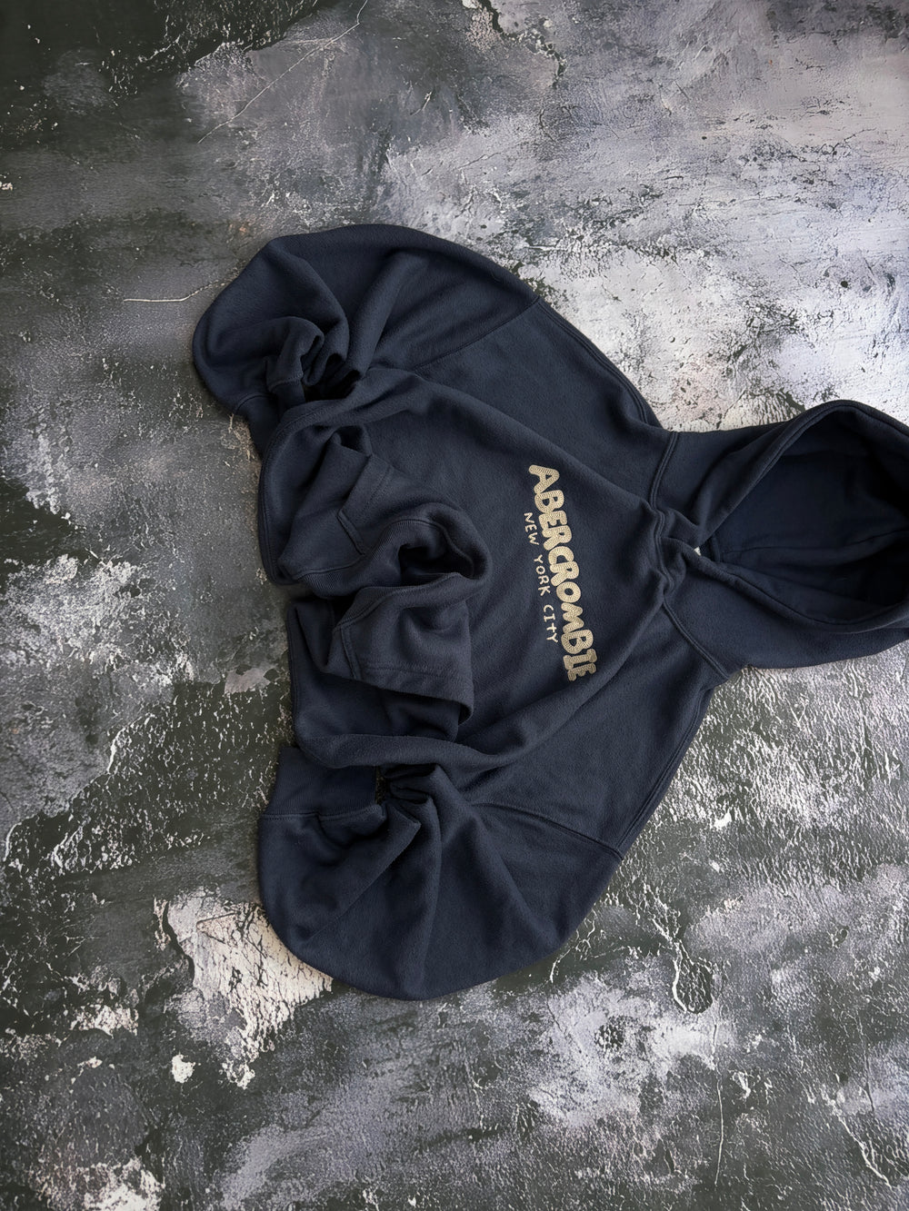 BLUZA HOODIE ABERCROMBIE GRANATOWA