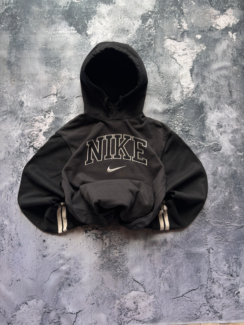 BLUZA HOODIE NIKE CZARNA VINTAGE LATA 90 AMERICAN STREETWEAR